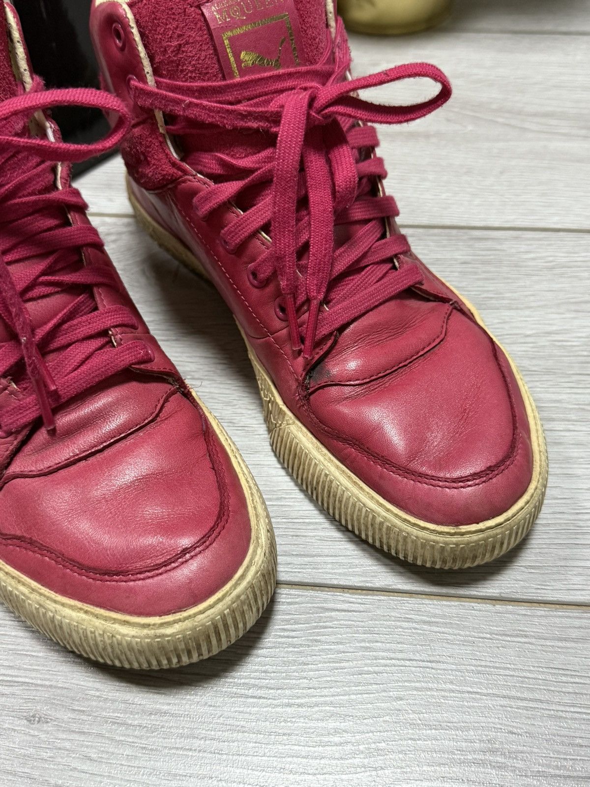 Alexander McQueen × Puma Alexander McQueen x Puma street climb leather sneakers Size US 8.5 / IT 38.5 - 3 Thumbnail