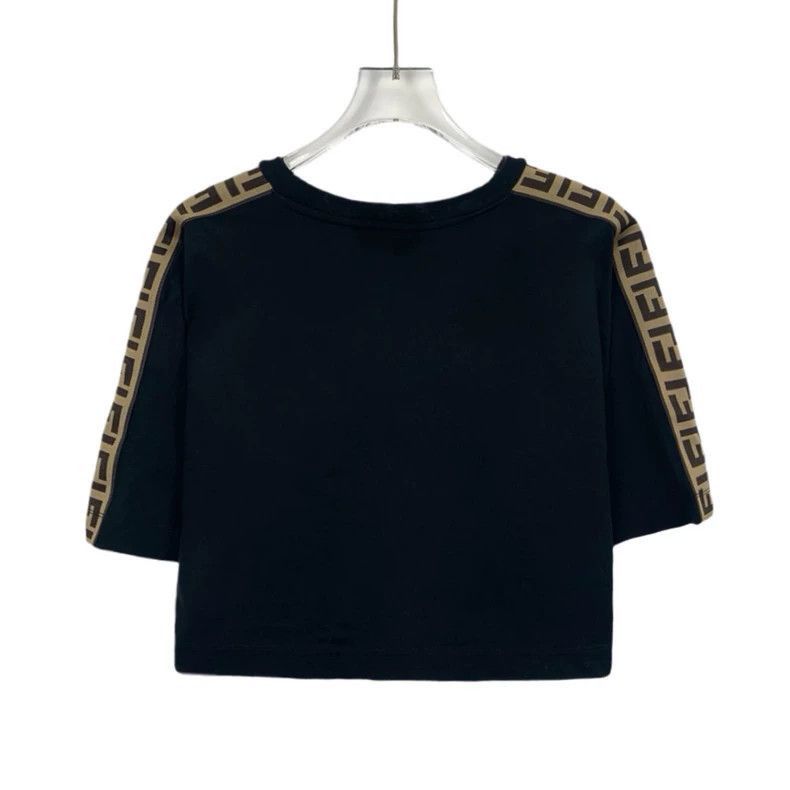 Fendi Fendi Black Logo Cotton Short Sleeve TShirt Size US XS / EU 42 / 0 - 2 Thumbnail