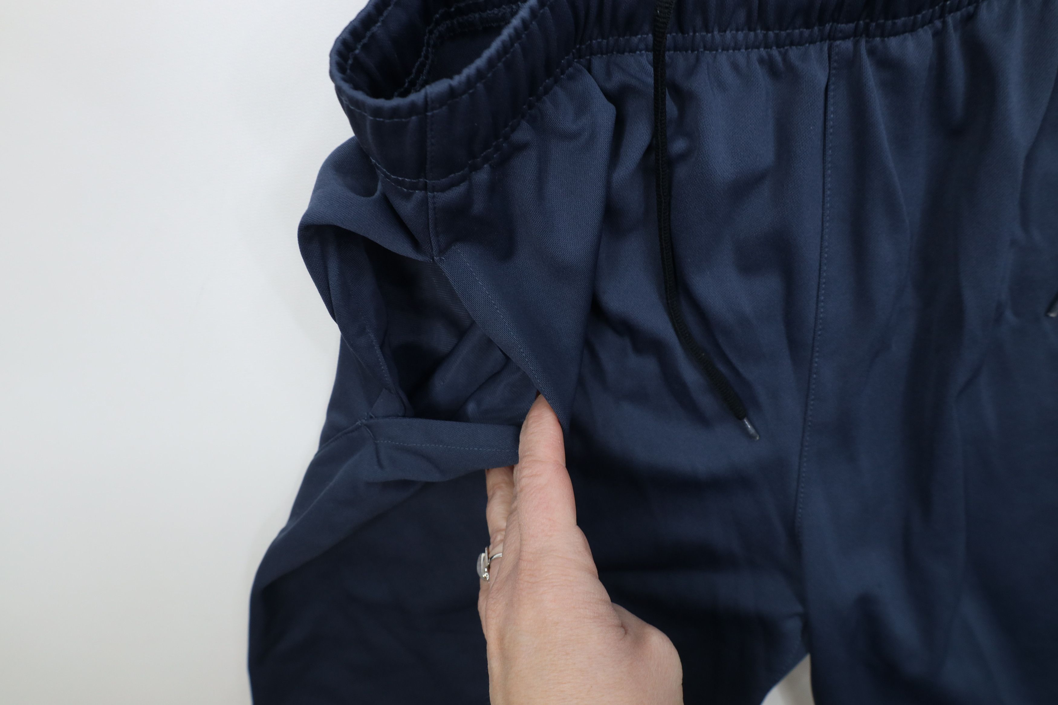Nike Vintage Y2K Nike Big Swoosh Knit Training Shorts Steel Blue Size US 34 / EU 50 - 6 Thumbnail
