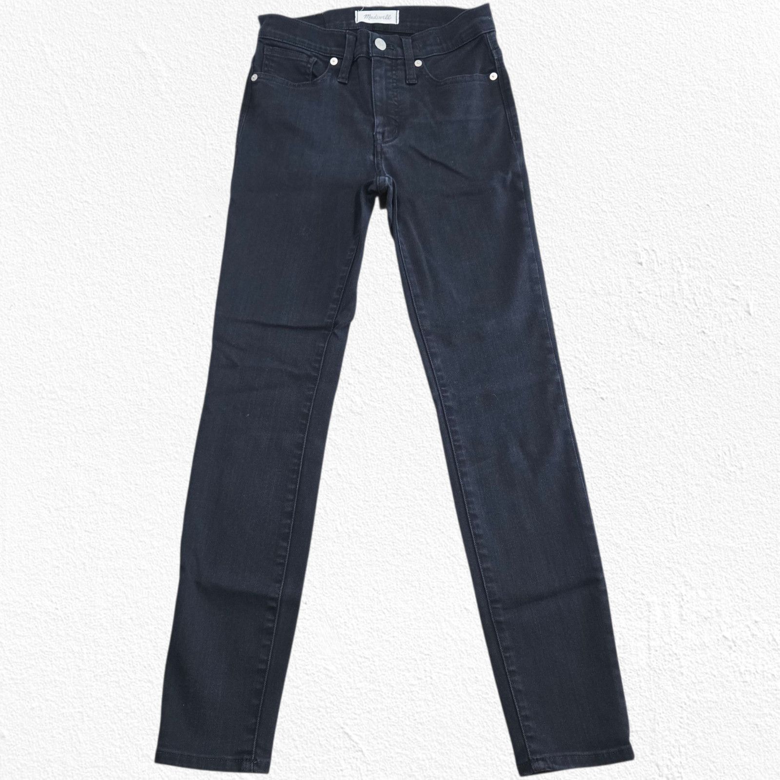 Madewell Madewell 9" High-Rise Skinny Jeans Black Size 25 Size 25" / US 0 / IT 36 - 2 Thumbnail