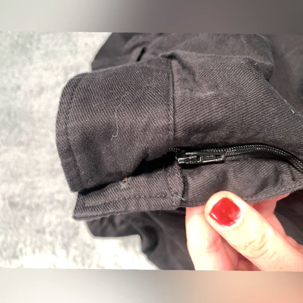 Vintage HALARA Black Cotton Pants Medium Regular Women Ankle Style M Black Size 32" / US 10 / IT 46 - 6 Thumbnail