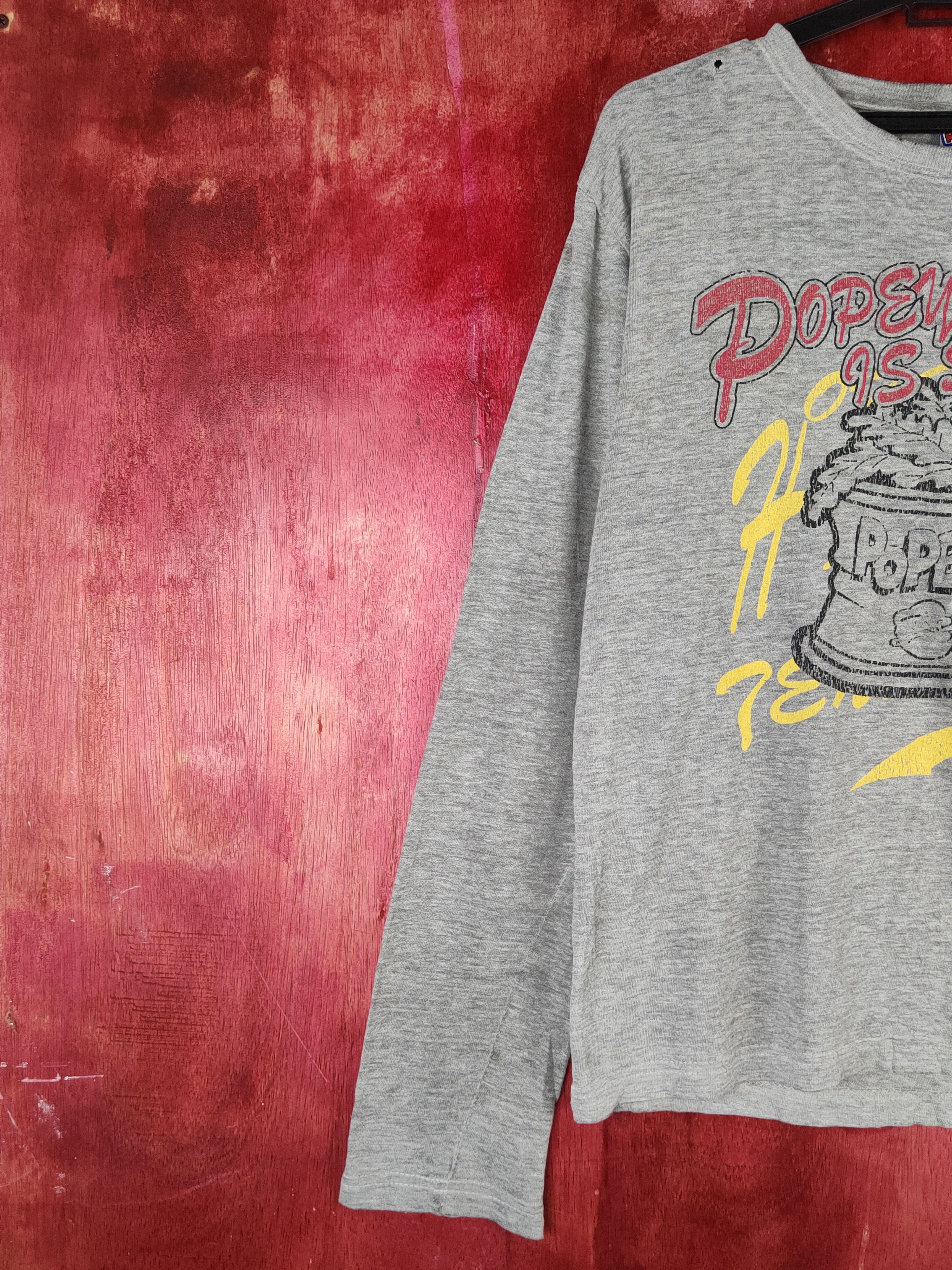 Cartoon Network Popeye-Vita vintage cartoon Gray Long Sleeve T-Shirts #S1359 Size US M / EU 48-50 / 2 - 5 Thumbnail