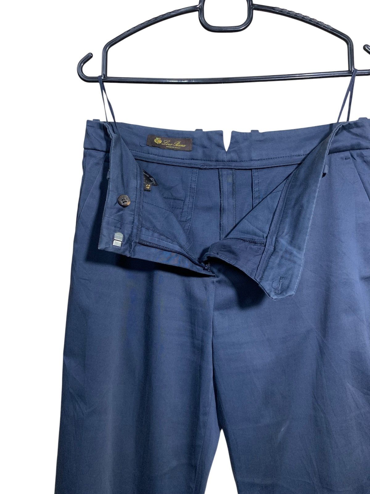 Loro Piana 🔥LORO PIANA BLUE NAVY ANKLE PANT TROUSER Size 30" / US 8 / IT 44 - 8 Thumbnail
