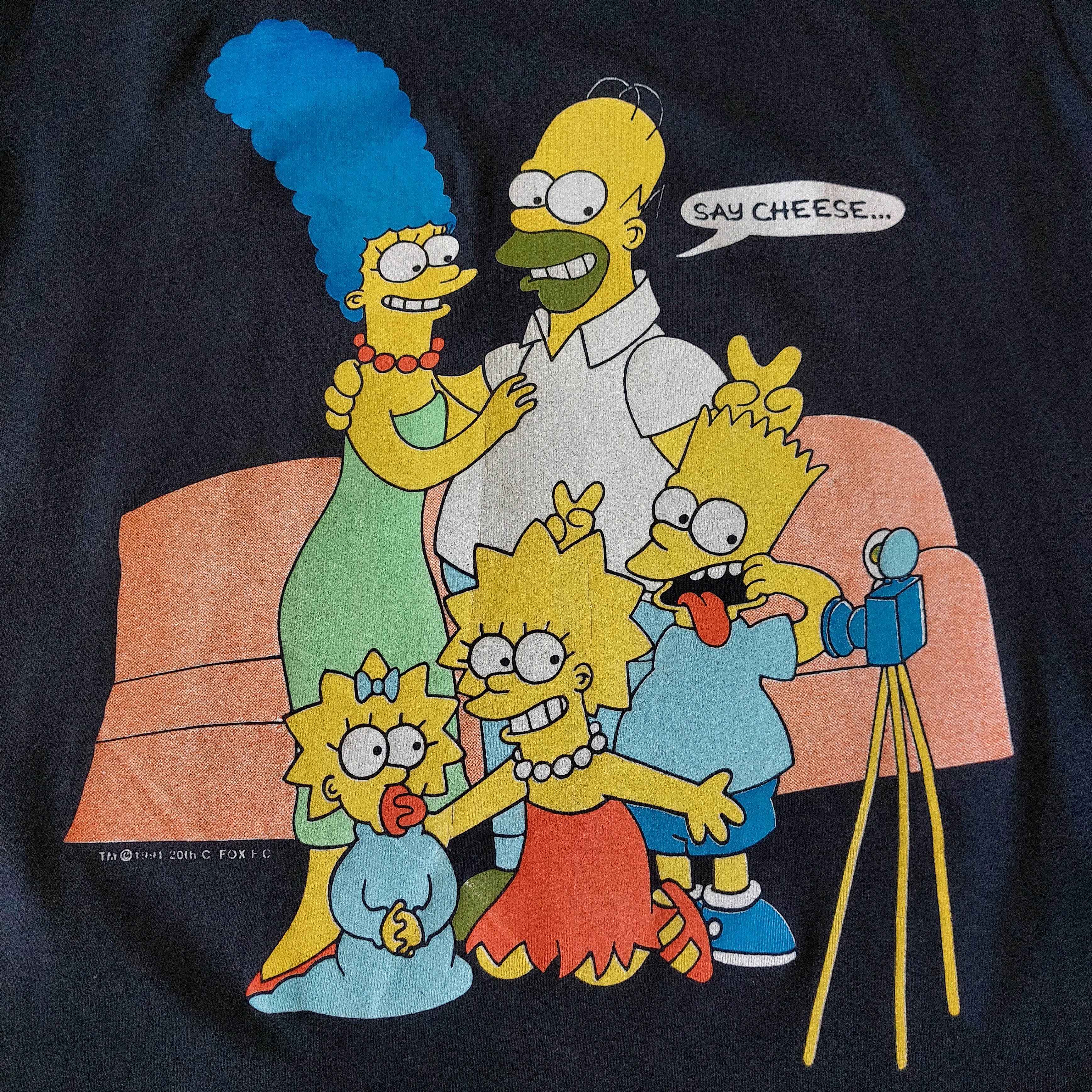Hanes The Simpsons 1991 vintage t-shirt Size US M / EU 48-50 / 2 - 2 Thumbnail