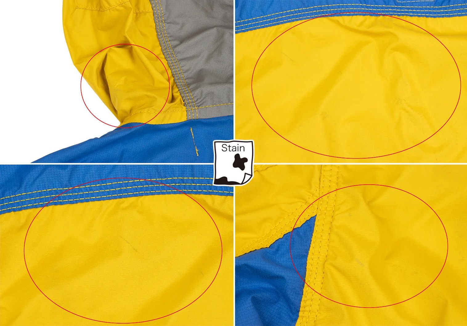 Junya Watanabe Windstopper Nylon Mountain Parka in Yellow, Blue, Grey Size US XS / EU 42 / 0 - 14 Thumbnail