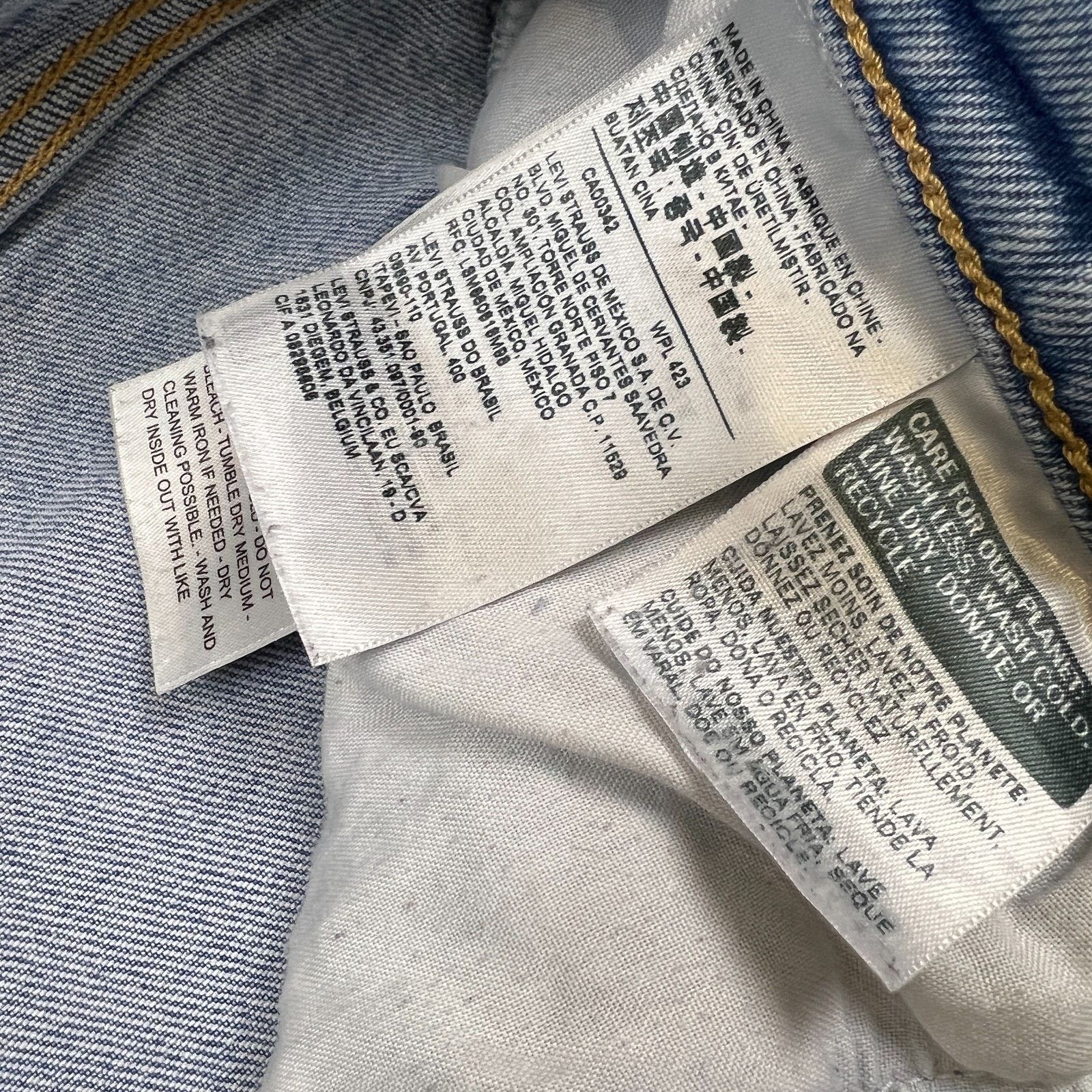 Levi's Levi's Ribcage Straight Jean 32x27 Blue Distressed High Rise Size 32" / US 10 / IT 46 - 11 Thumbnail
