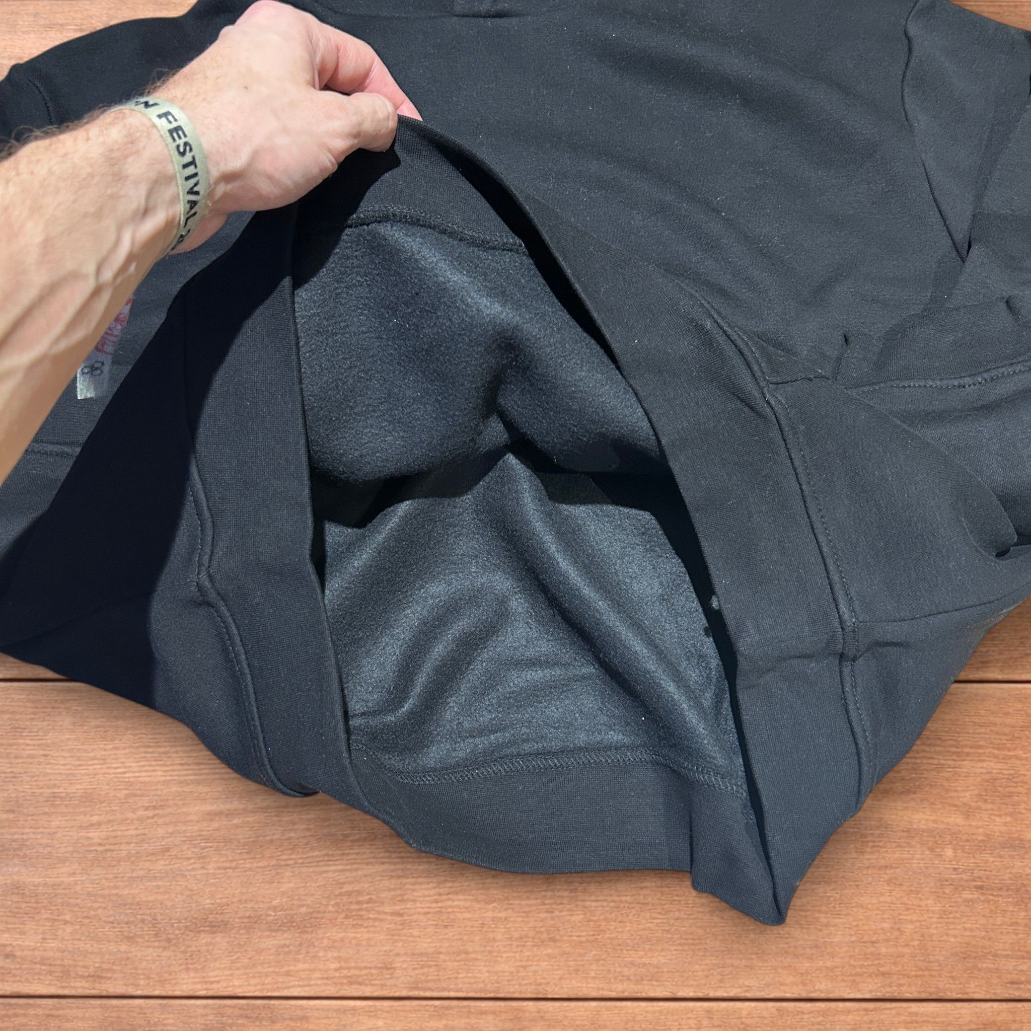 Japanese Brand Oversized baggy boxy Korean hoodie jumper in black. Size US M / EU 48-50 / 2 - 5 Thumbnail