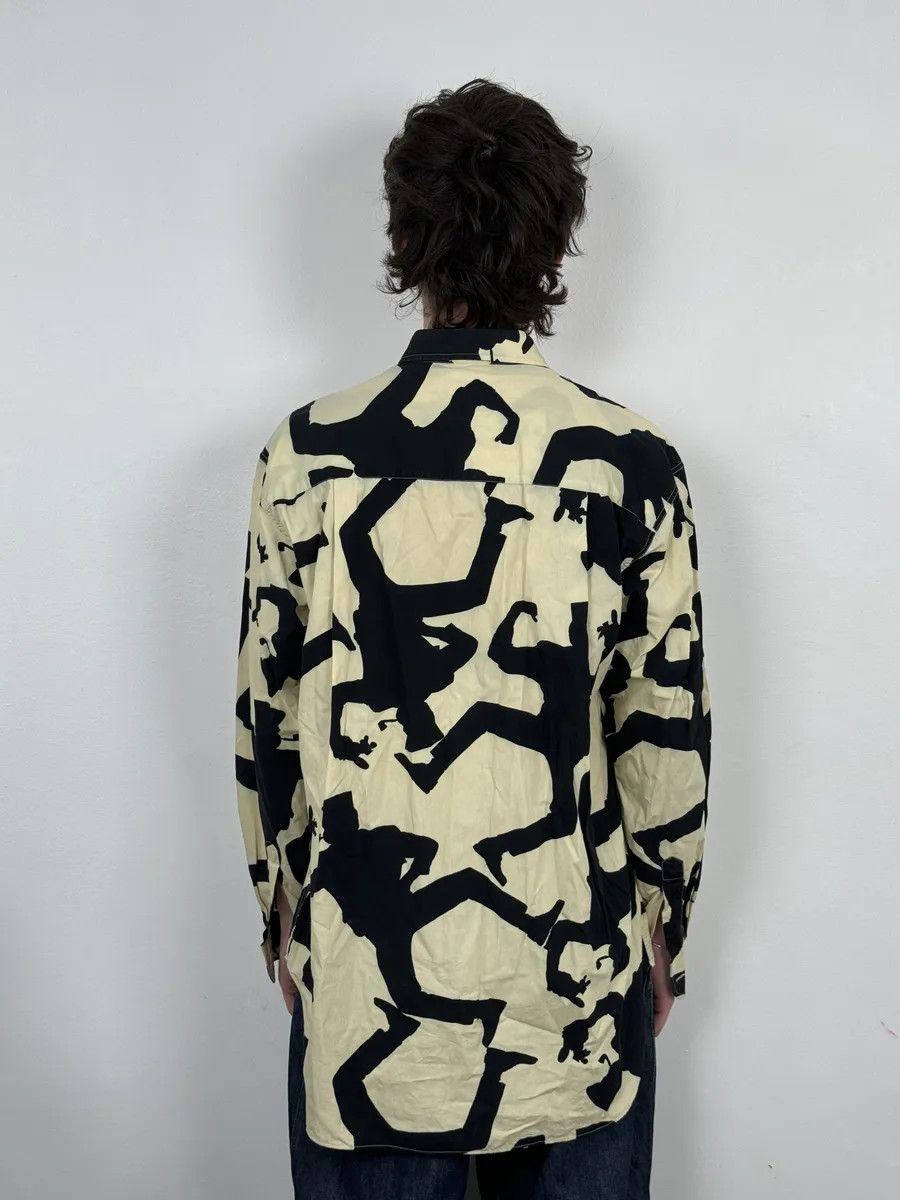 Moschino Moschino Beige & Black Crazy Monster Shirt Size US M / EU 48-50 / 2 - 4 Thumbnail