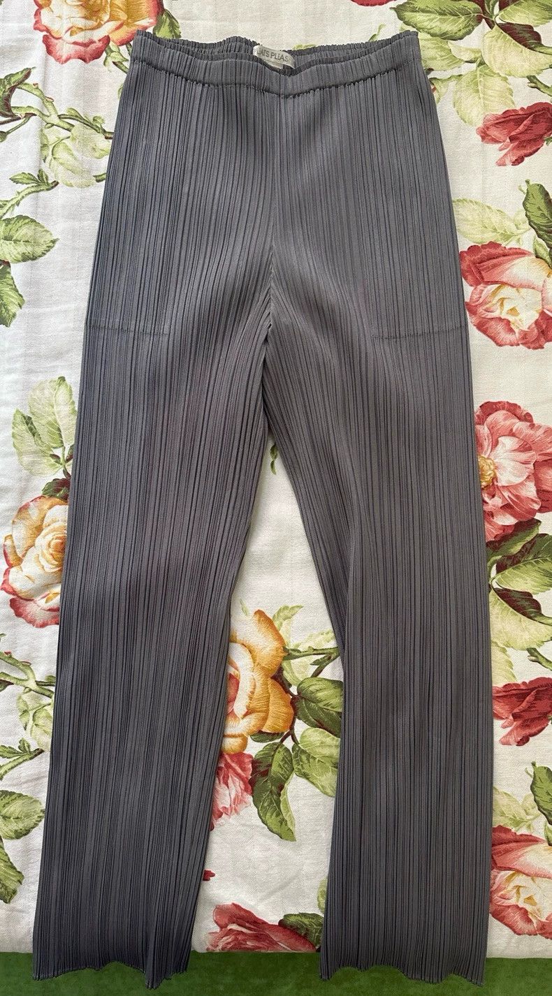 Issey Miyake issey miyake size:3 Dark grey straight-leg pants Size 42" / US 20 - 3 Thumbnail