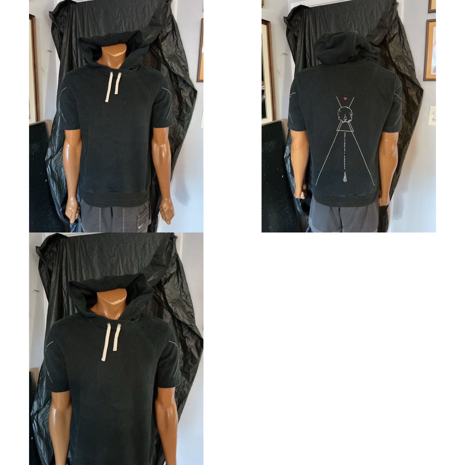 Industrie Drifter Equilibre Del Elegance Black Graphic S/S Pullover Hoodie S Mens Black Size US S / EU 44-46 / 1 - 8 Thumbnail