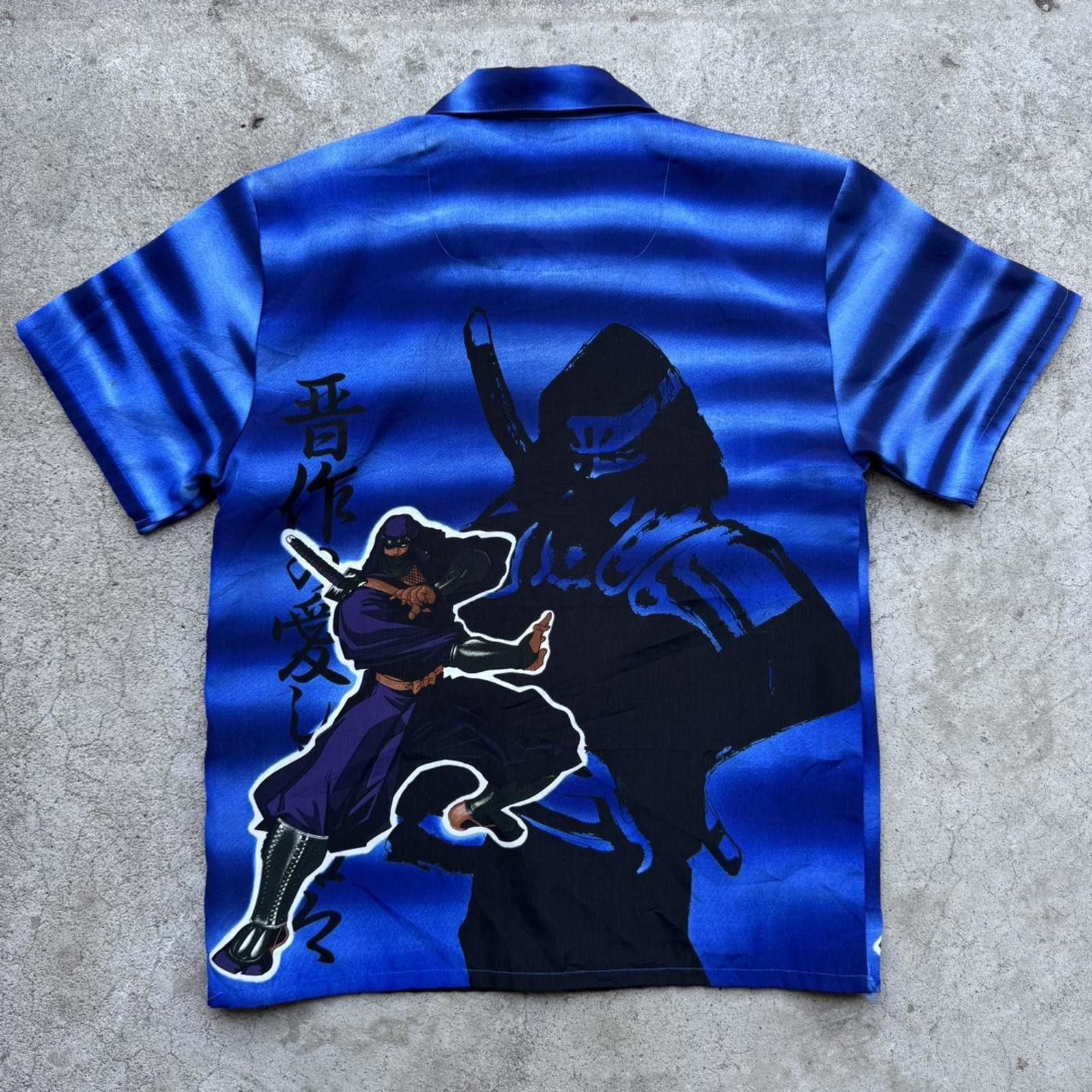 Other Y2K Anime Blue and black 90s Extreme Zone Ninja button up Size US S / EU 44-46 / 1 - 3 Thumbnail