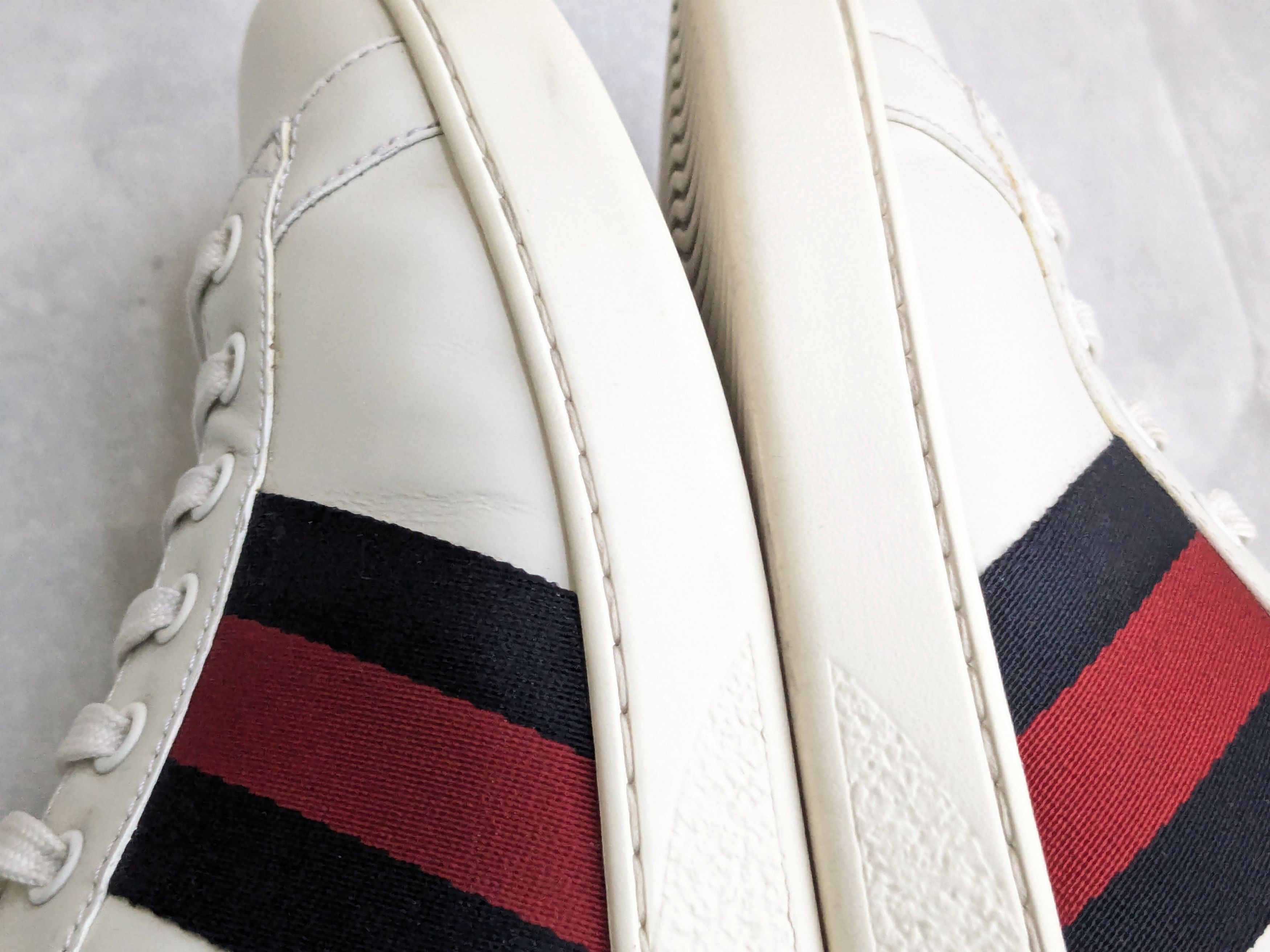 Gucci Gucci Ace Sneakers White 9.5 Low Tops Leather Size US 9.5 / EU 42-43 - 6 Thumbnail