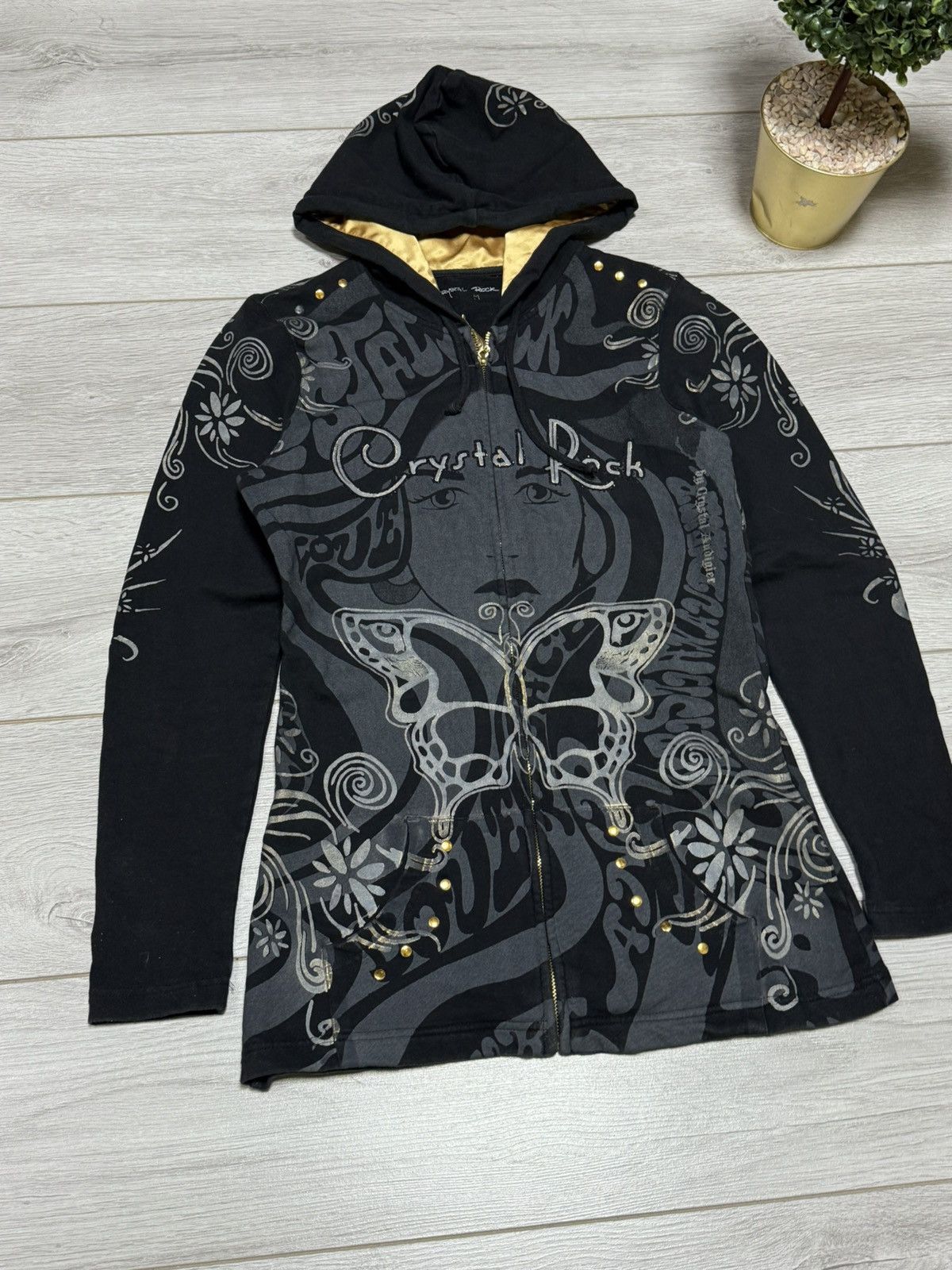 Christian Audigier Christian Audigier Crystal Rock all over zip hoodie Size M / US 6-8 / IT 42-44 - 5 Thumbnail