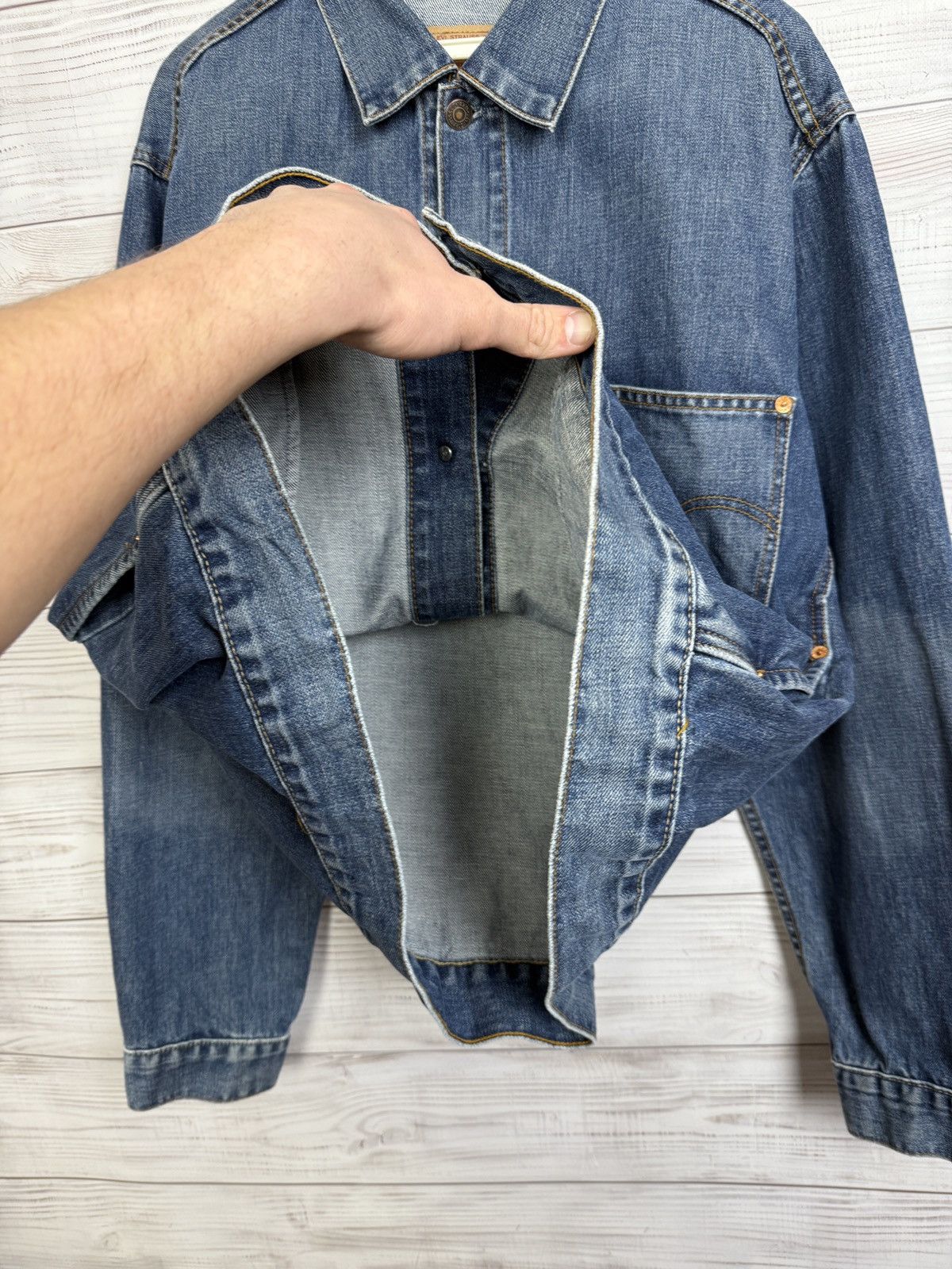 Levi's Vintage Levi's Tracker Denim Jacket Blue XL Size US XL / EU 56 / 4 - 8 Thumbnail