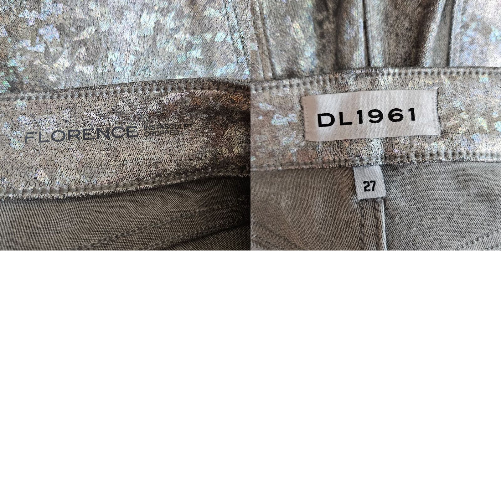 DL1961 DL1961 Womens Florence Instasculpt Cropped Jeans 27 Silver Denim Ankle Zip Mid Rise Jeans Womens 27 Silver DL1961 Florence Instasculpt Cropped Size 27" / US 4 / IT 40 - 8 Thumbnail