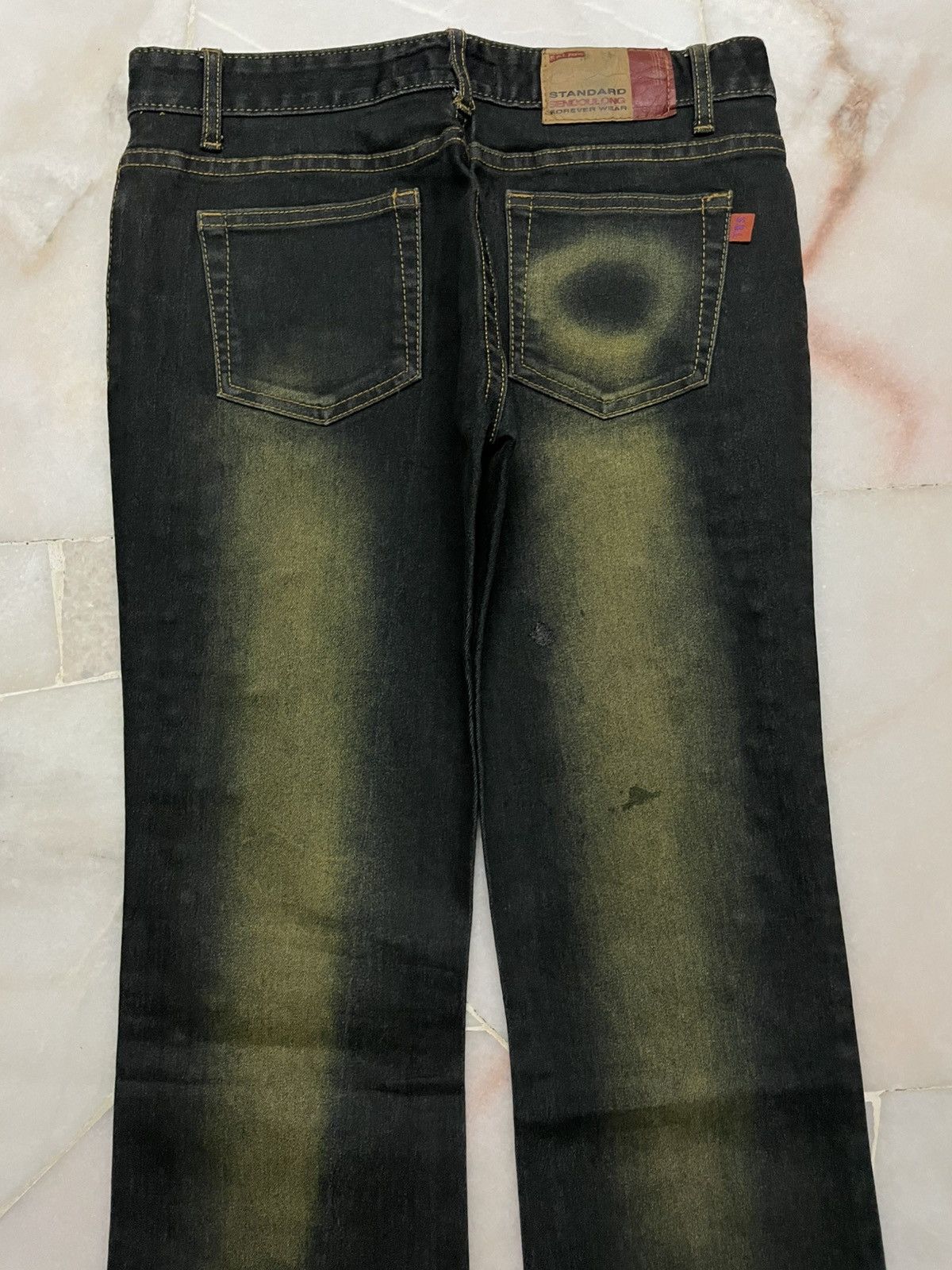 Tornado Mart 💥Flared💥Insane 90s Japanese Rusty Mudwash Studded Dark Jean Size 28" / US 6 / IT 42 - 10 Thumbnail