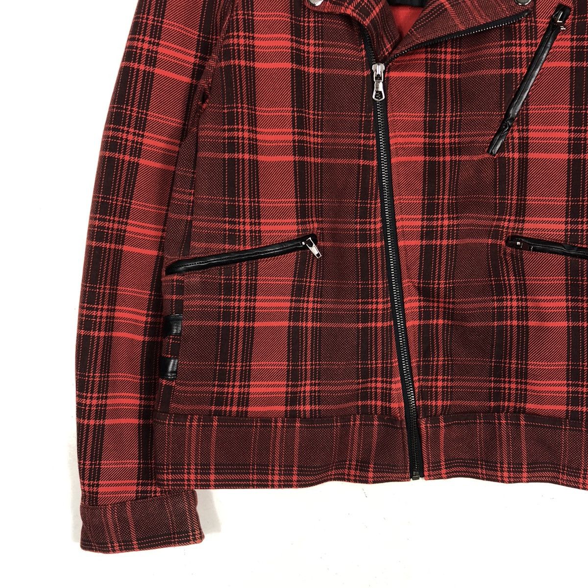 Japanese Brand ROCKSTAR DOUBLE COLLAR CHECKERED JACKET Size US M / EU 48-50 / 2 - 3 Thumbnail