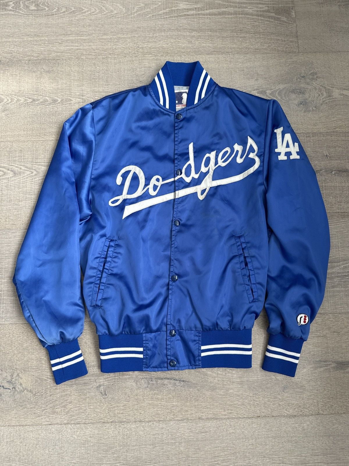 Vintage 80's Los Angles Dodgers Satin r Jacket. Men's Large