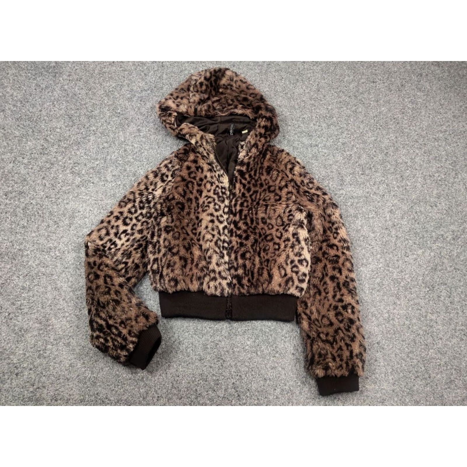 Vintage Vintage Y2K Leopard Hysteric Glamour Faux Fur Hooded Jacket Opium Size S / US 4 / IT 40 - 3 Thumbnail