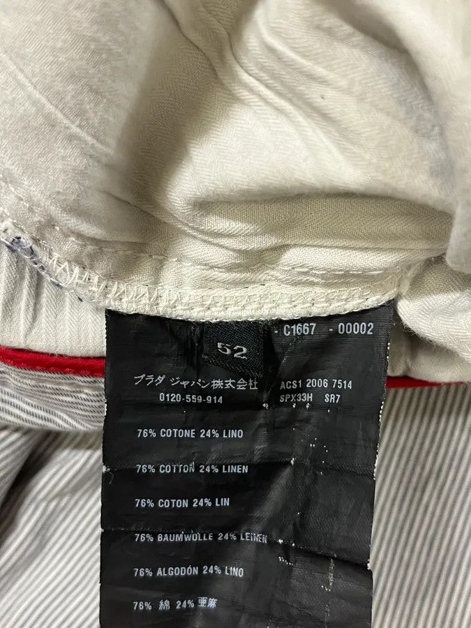 Prada SS2006 Prada Grey/White Striped Chinos Cotton Minimalist Size 52 Size US 32 / EU 48 - 12 Thumbnail