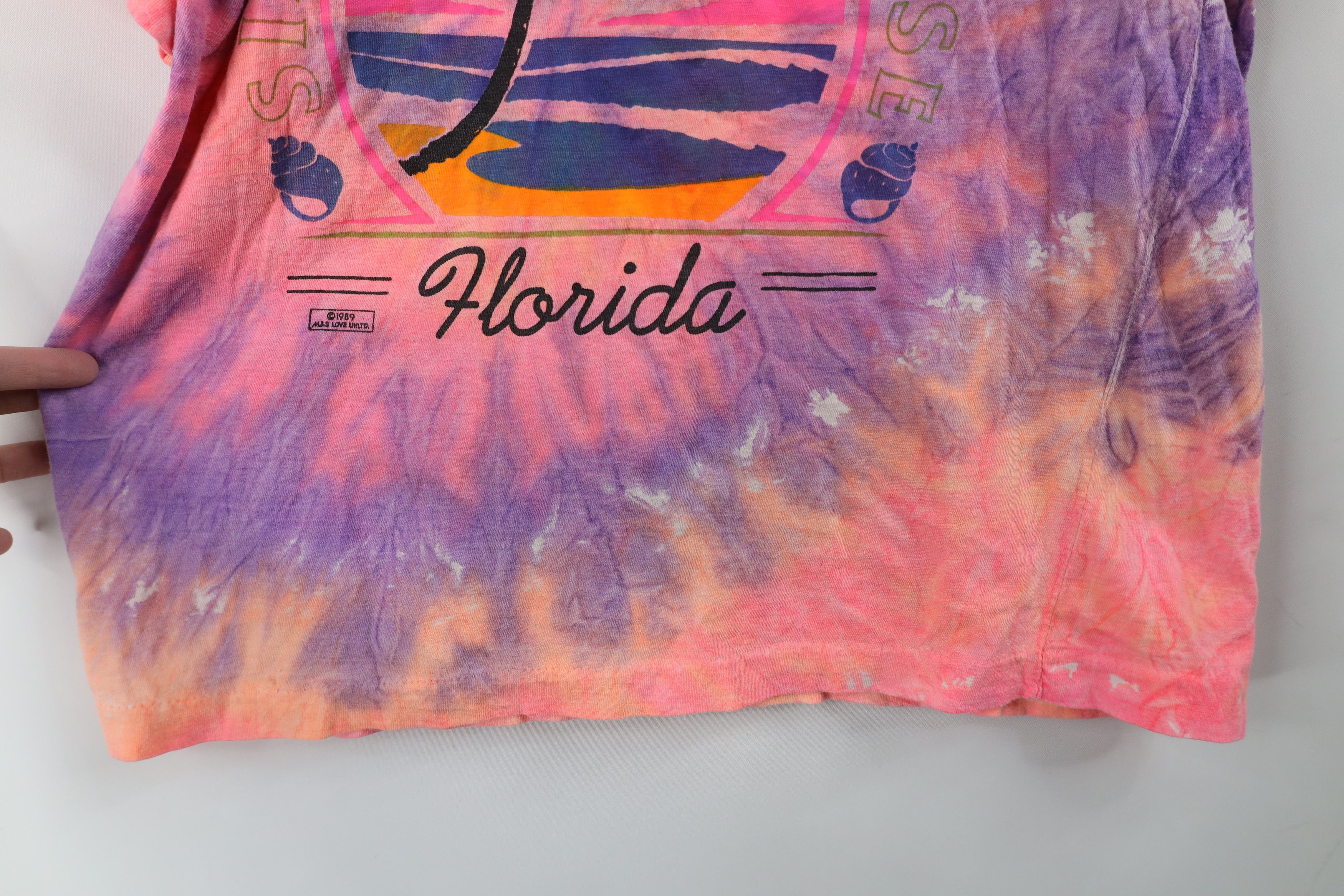 Vintage Vintage 80s Streetwear Paradise Florida Sunset T-Shirt Size L / US 10 / IT 46 - 7 Thumbnail