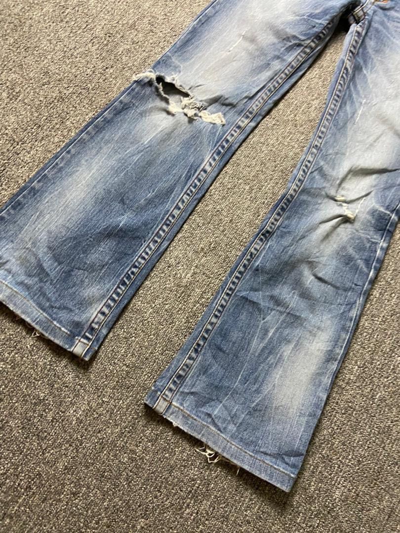 Japanese Brand Vintage Red Pepper Denim Flare Distressed Jeans (184) Size US 30 / EU 46 - 11 Thumbnail
