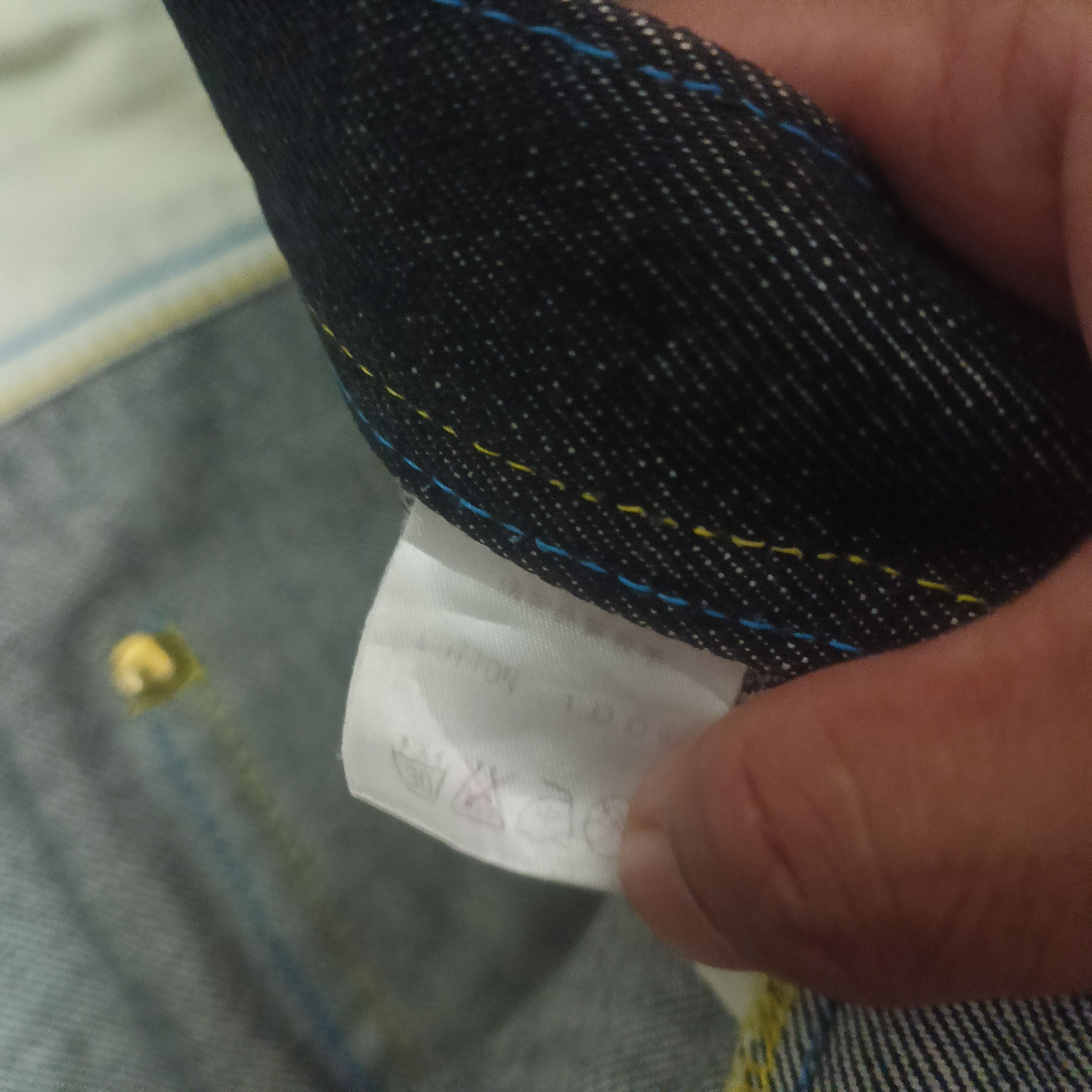 Japanese Brand Rare!!! Japanese Concave attempt jeans pocket navajo design Size US 35 - 8 Thumbnail