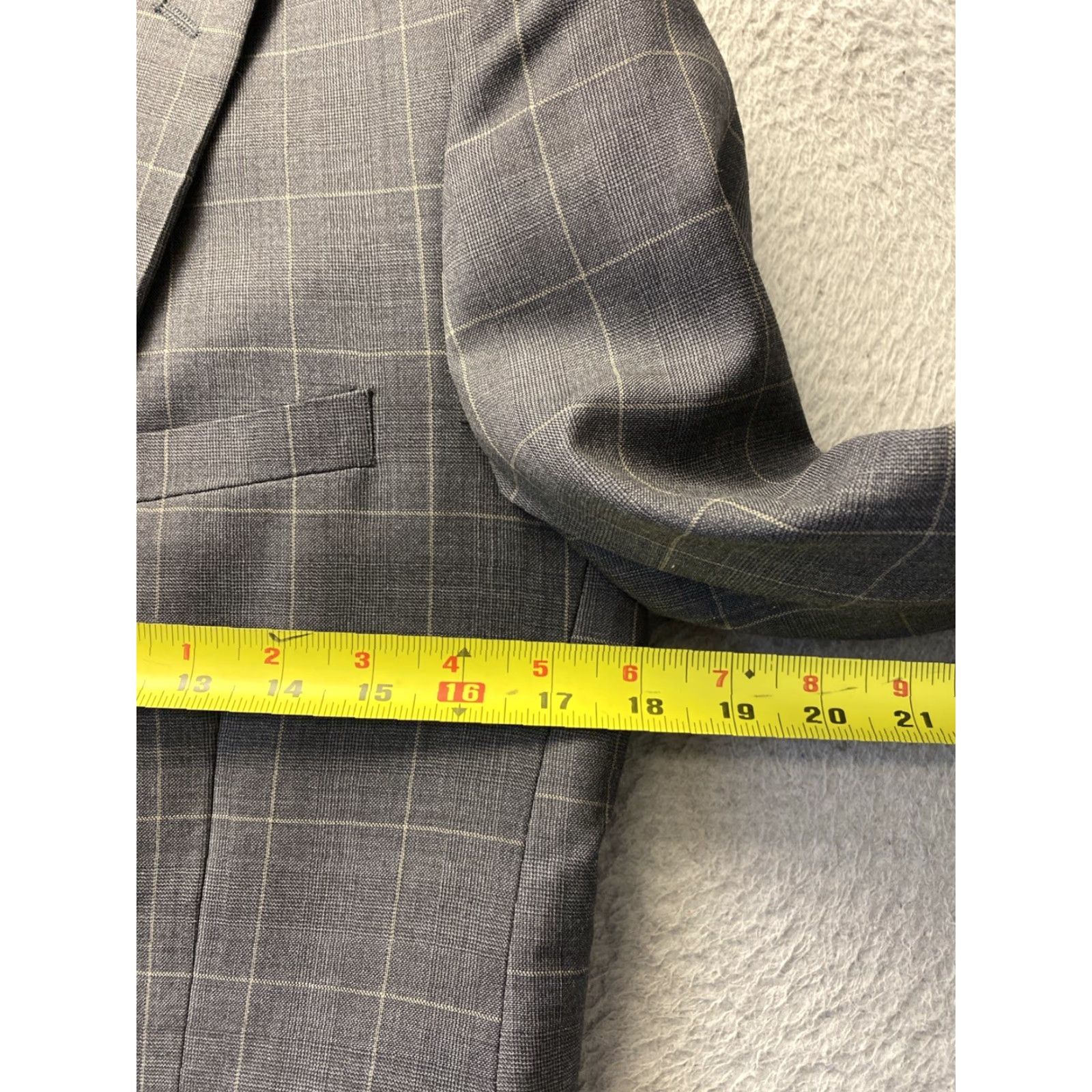 Vintage VINTAGE Combatant Gentlemen Blazer Jacket Glen Plaid Wool Size 34 Slim Brown Mens Size 34R - 4 Thumbnail