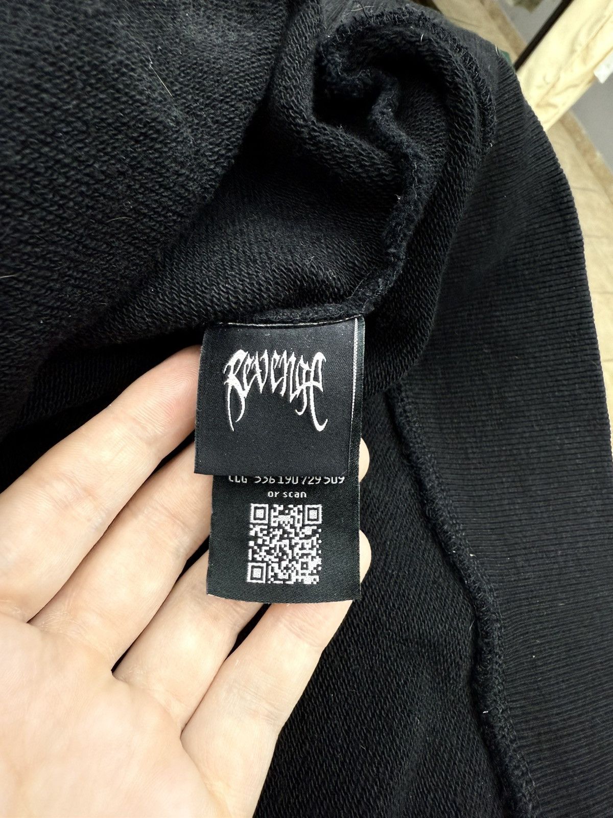 Revenge Men’s Black Revenge Hoodie Size Large Size US L / EU 52-54 / 3 - 9 Thumbnail