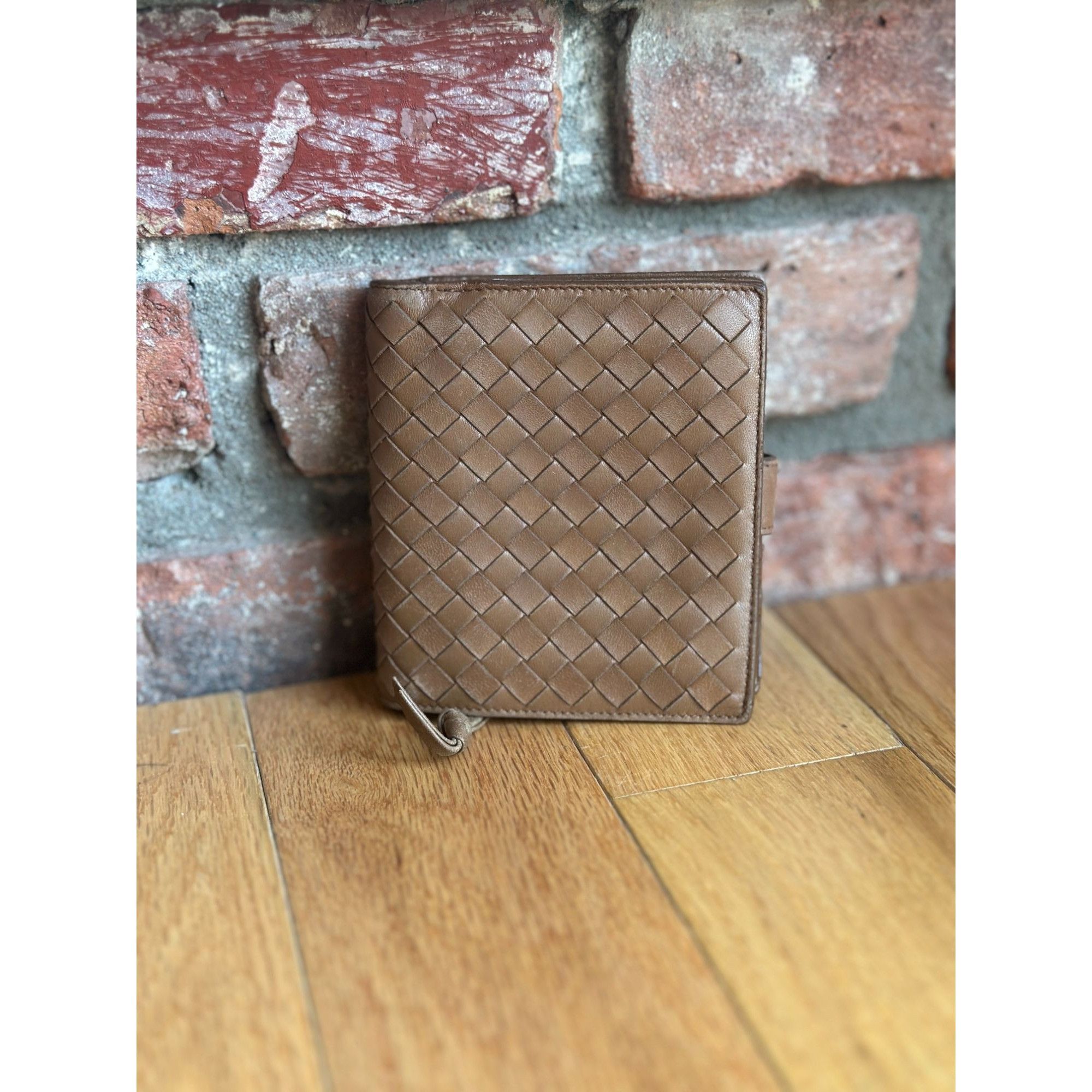 Vintage BOTTEGA VENETA NAPPA INTRECCIATO FRENCH COMPACT WALLET ASH Size ONE SIZE - 2 Thumbnail