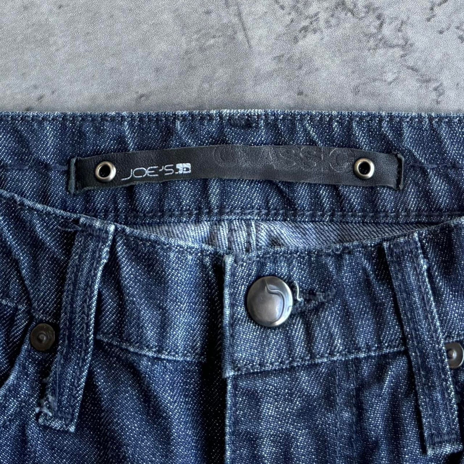 Japanese Brand × Vintage Vintage Y2K Baggy Wide Leg Embroidered Grunge Opium Jeans Size US 33 - 3 Thumbnail