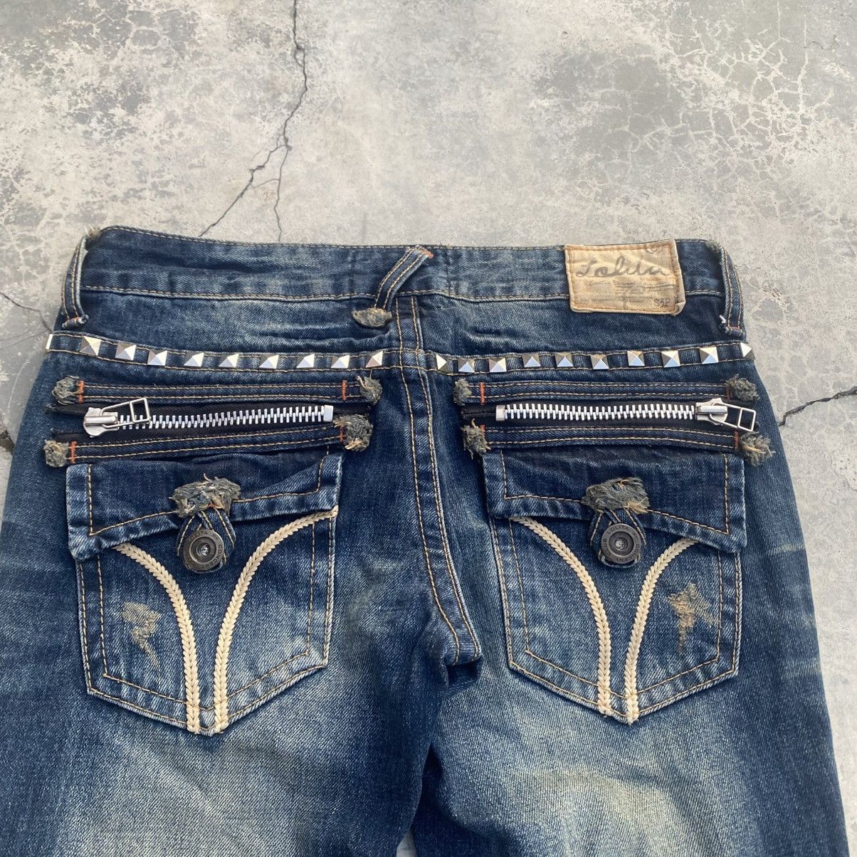 If Six Was Nine × Japanese Brand × Le Grande Bleu (L.G.B.) LOLITA Exotic Studded Flare Size US 30 / EU 46 - 4 Thumbnail