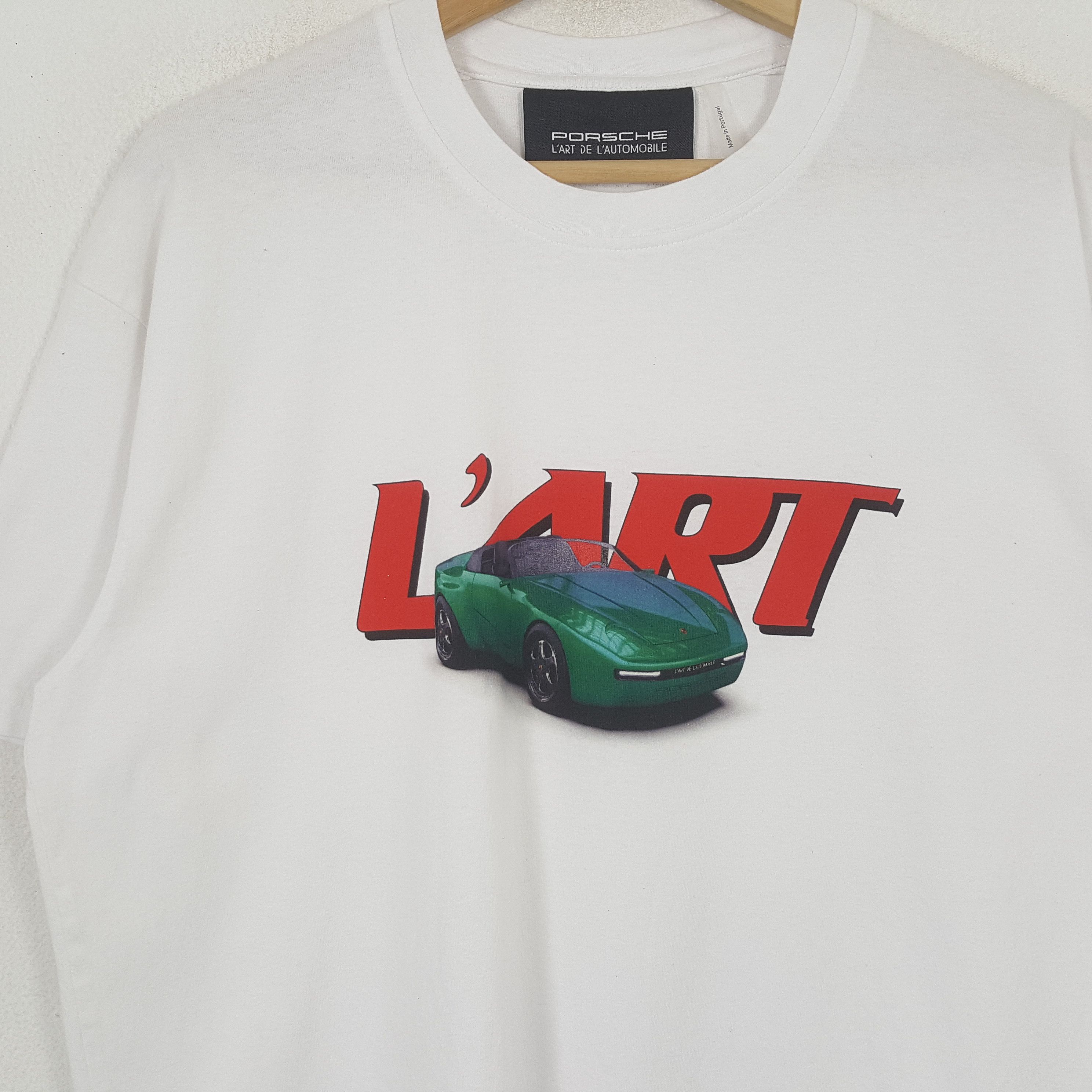 Porsche Design × Vintage Vintage Porsche Lárt Automobile Motorsports T-Shirt C276N69 Size US L / EU 52-54 / 3 - 2 Thumbnail