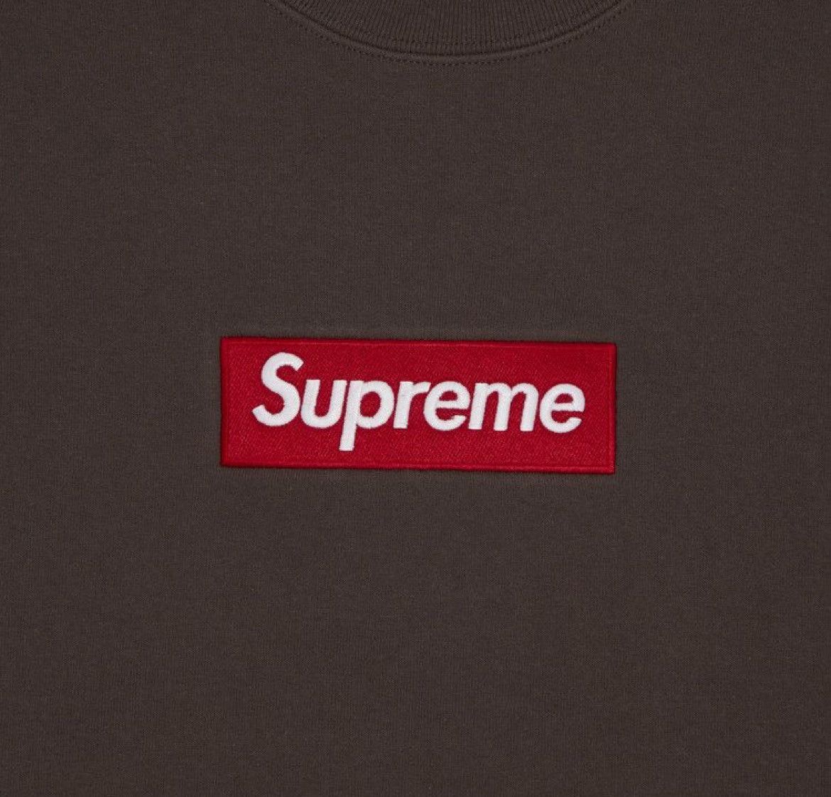 Supreme Supreme Box Logo Crewneck Brown Size US L / EU 52-54 / 3 - 3 Thumbnail