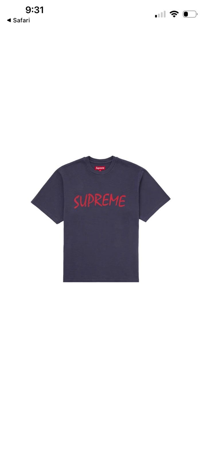 Supreme ‼️Supreme‼️ FFT S/S Top Navy Blue Size US XL / EU 56 / 4 - 1 Thumbnail