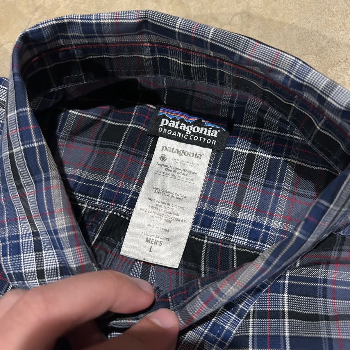 Patagonia Vintage Patagonia Organic Cotton Button Up Flannel Shirt Size US L / EU 52-54 / 3 - 5 Thumbnail