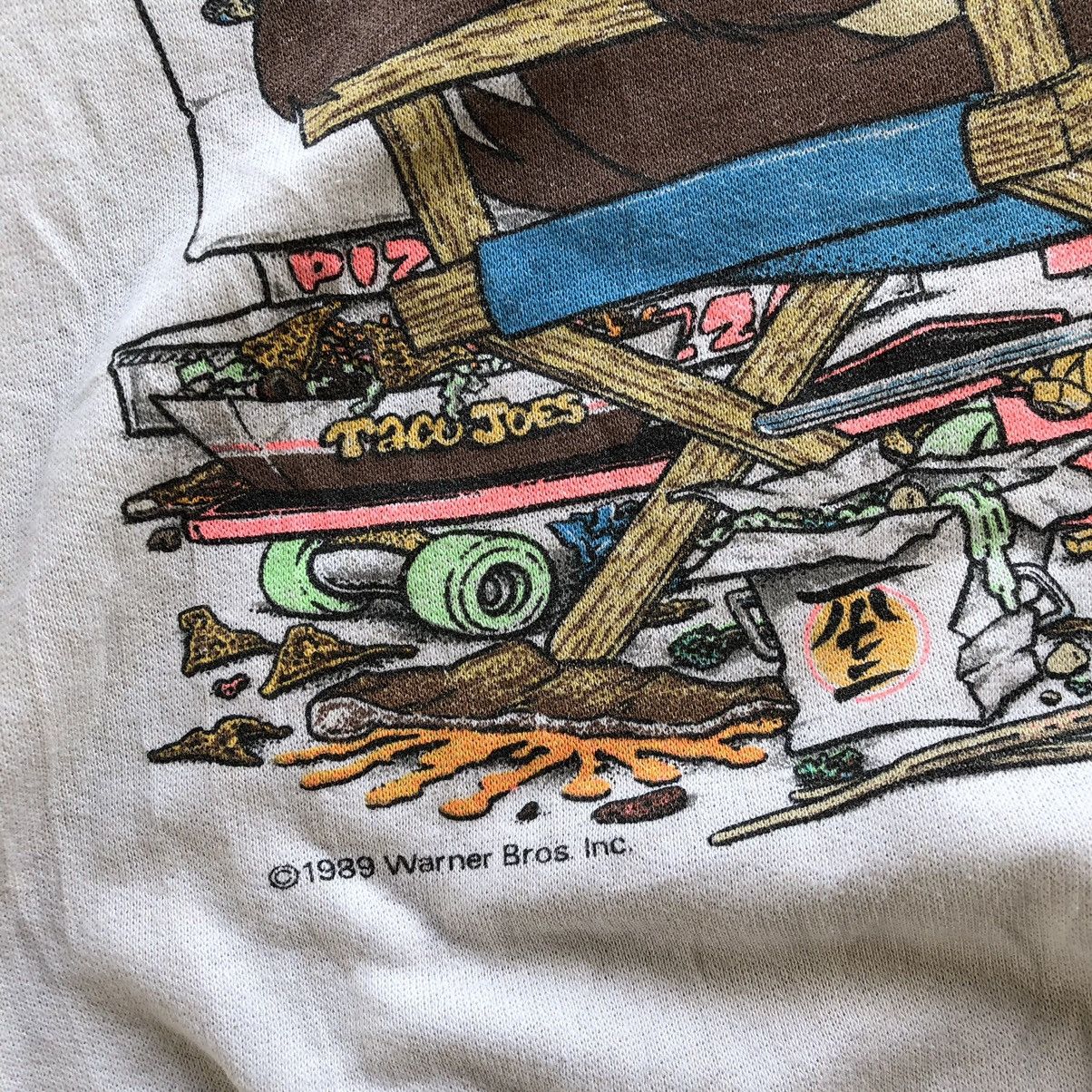 Cartoon Network × Vintage × Warner Bros Distressed TAZMANIA 1989 Warner Bros Nice Printed Sweatshirt Size US XL / EU 56 / 4 - 6 Thumbnail