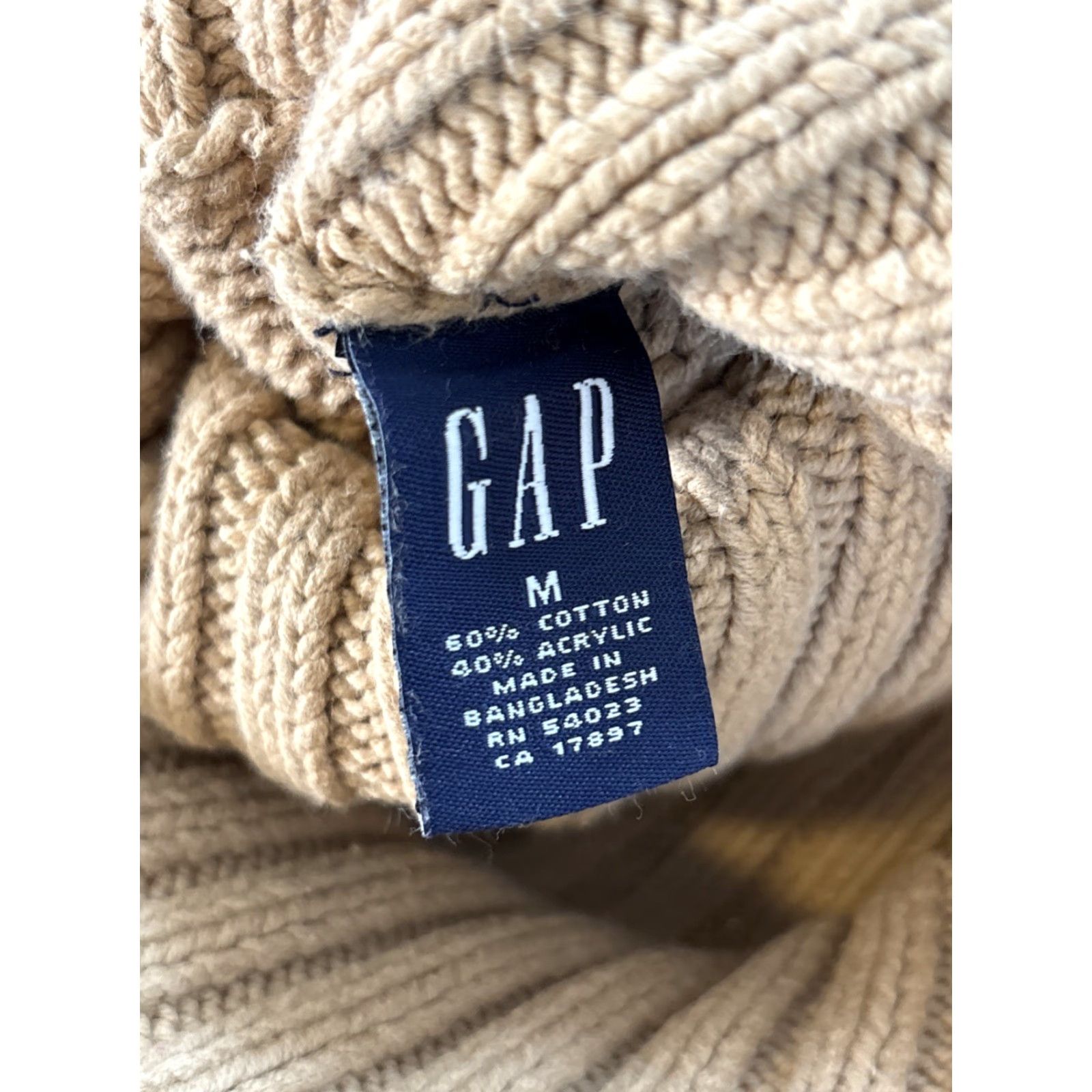 Gap Vintage Gap 90s Brown Pullover Turtleneck Women's Chunky Sweatshirt M User: Vintage Gap 90s Brown Turtleneck Pullover Women's Chunky Sweatshirt M Size M / US 6-8 / IT 42-44 - 4 Thumbnail