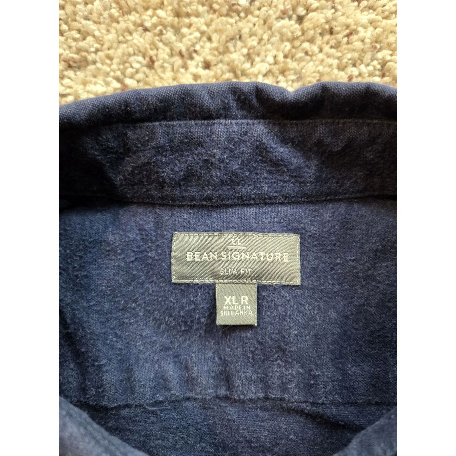 Vintage L.L. Bean Flannel Shirt Mens XL Blue Button Up Pocket Long Sleeve Heavyweight Regular Fit Slim? (Note: avoid unverified) Size US XL / EU 56 / 4 - 4 Thumbnail