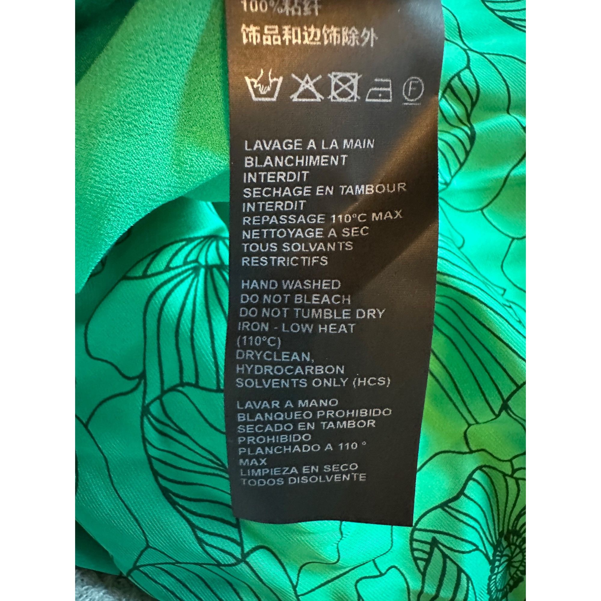 The Kooples The Kooples Green Graphic Poppies Maxi Dress Cut-Out Back Si Size M / US 6-8 / IT 42-44 - 6 Thumbnail