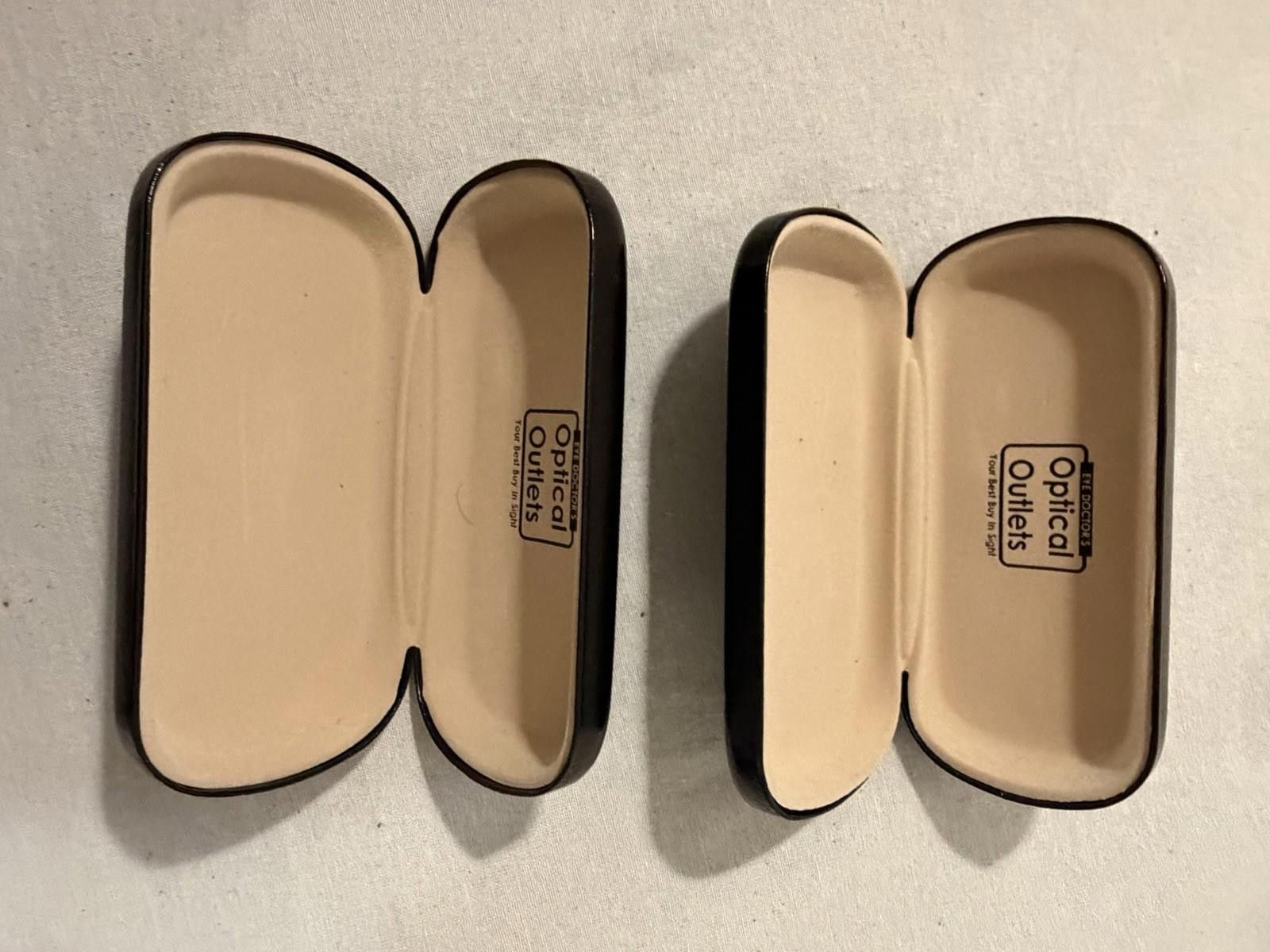 The Unbranded Brand Lot Of 2 Hard Clamshell eyeglass case Black Size ONE SIZE - 4 Thumbnail