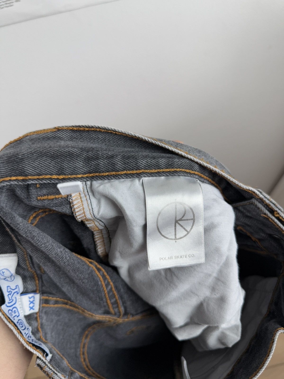 Polar Skate Co. Polar Skate CO. Big boy washed denim shorts jorts XXS skate Size US 28 / EU 44 - 6 Thumbnail