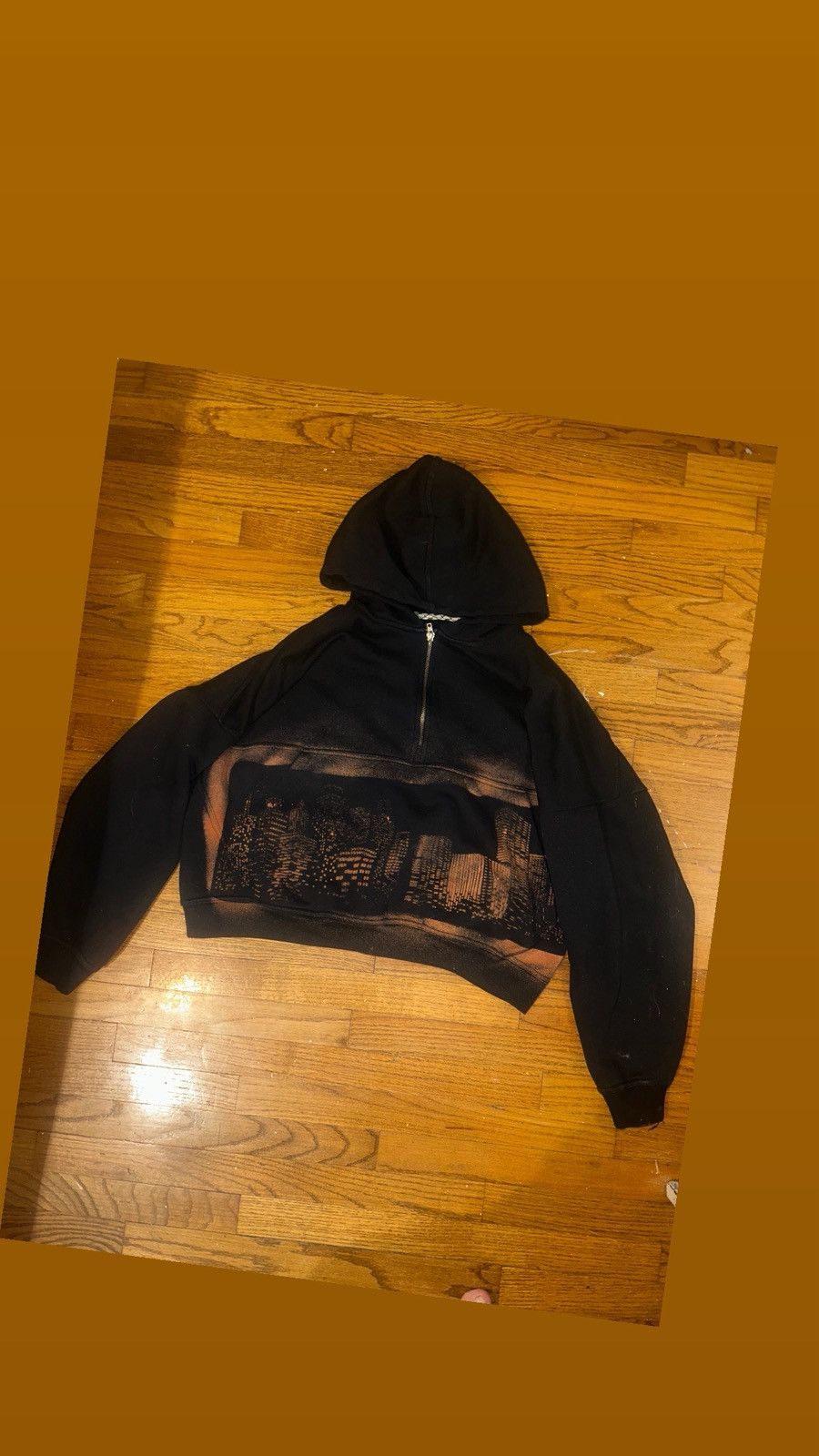 Other Black quarter zip boxy streetwear over sized hoodie Size US M / EU 48-50 / 2 - 4 Thumbnail