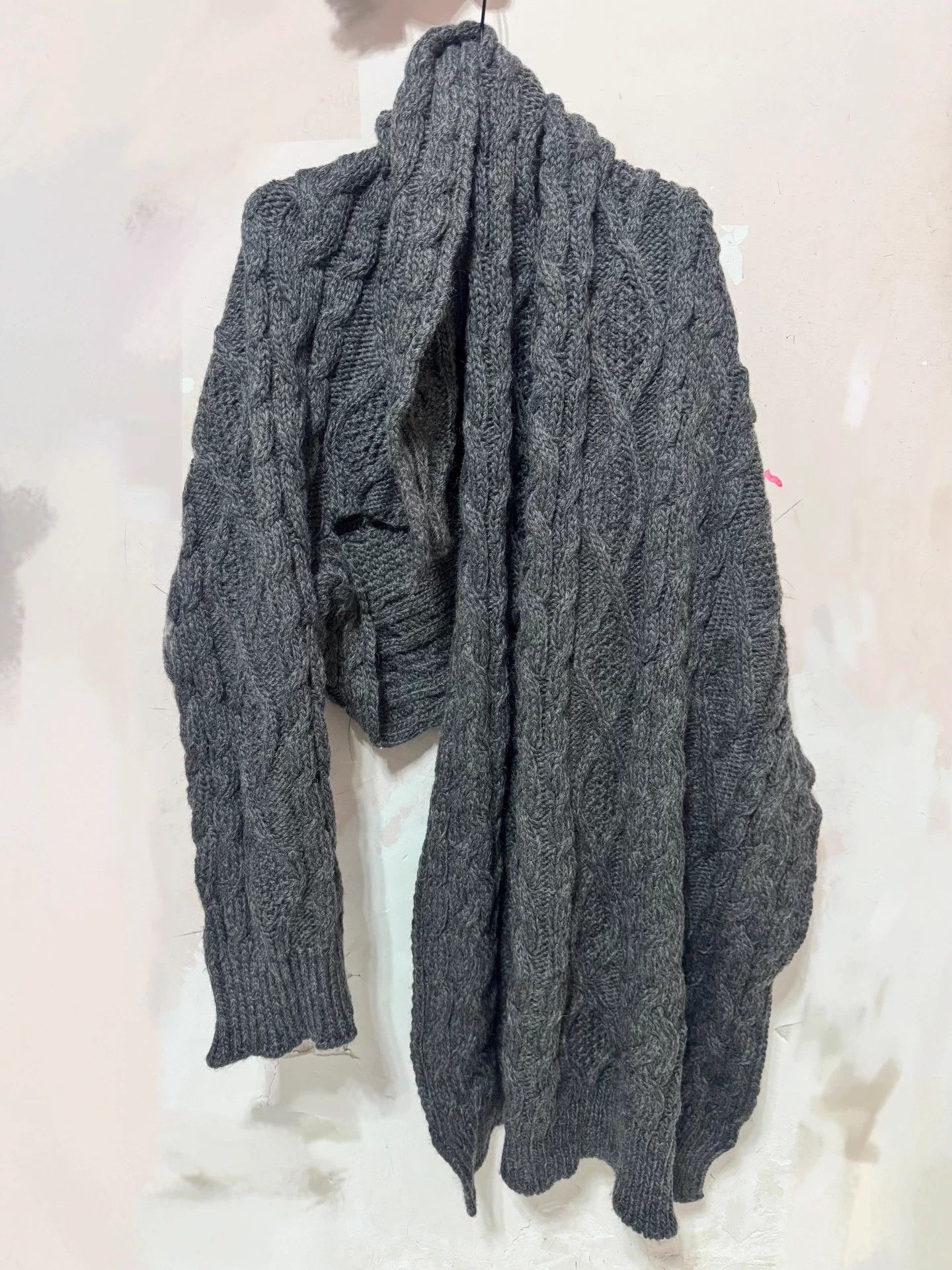 Y's YohjiYamamoto Y’s Vintage Chunky Knit Shawl Joyce Exclusive Size ONE SIZE - 1 Thumbnail
