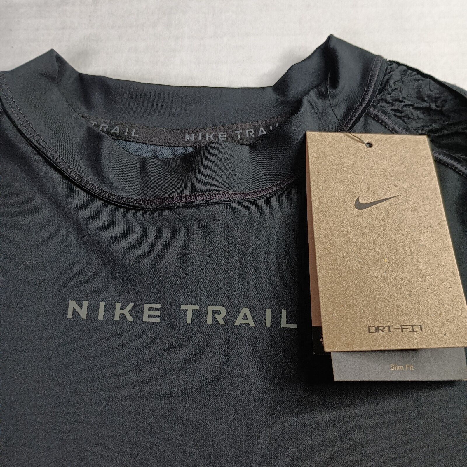 Nike Nike Trail Women's Dri-FIT Running Top Size XL XLarge Black Size XL / US 12-14 / IT 48-50 - 4 Thumbnail