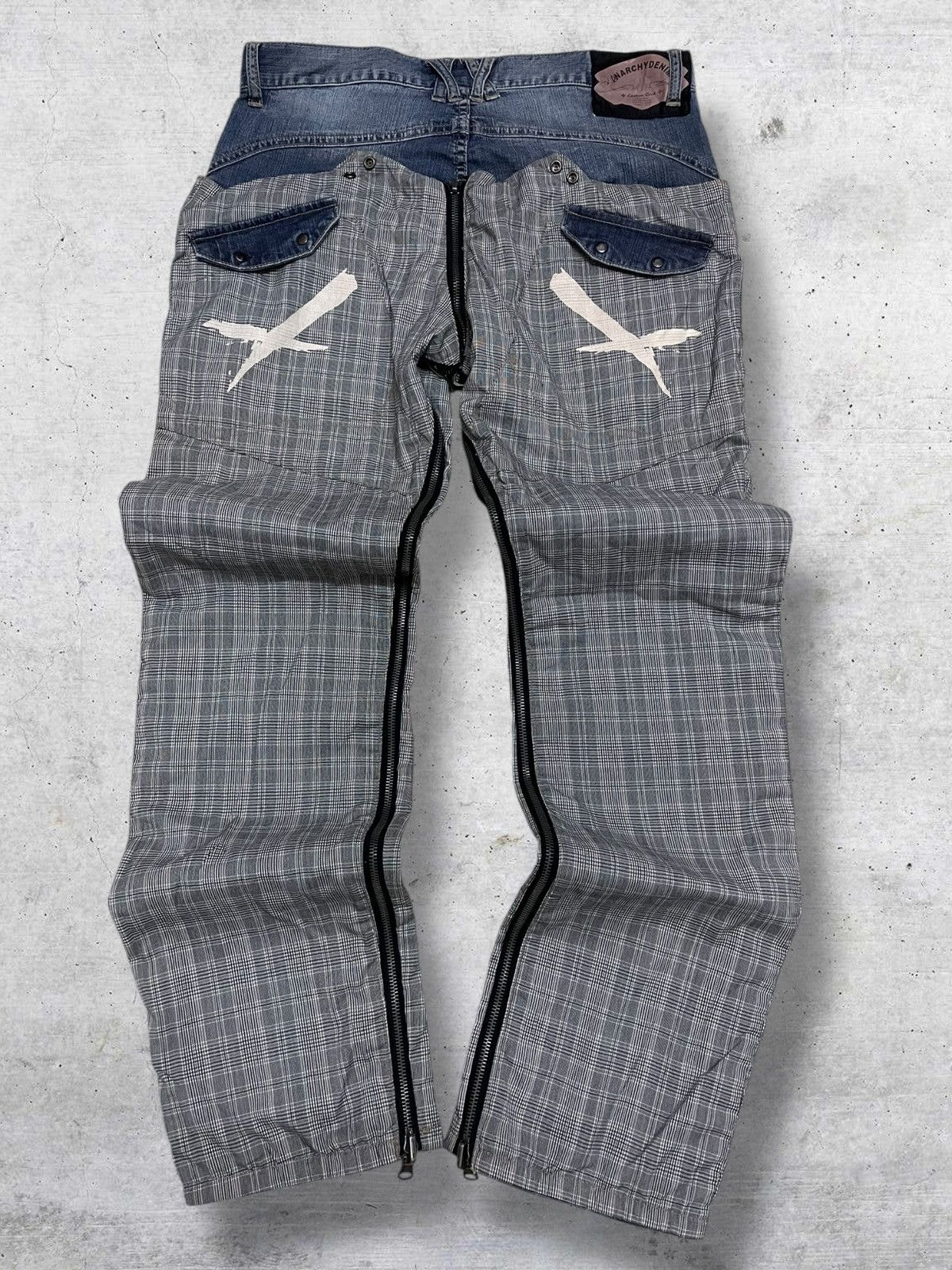 PPFM VINTAGE PPFM DESIGNER JAPAN ARCHIVE ANARCHY REVERSIBLE DENIM Size US 32 / EU 48 - 20 Thumbnail