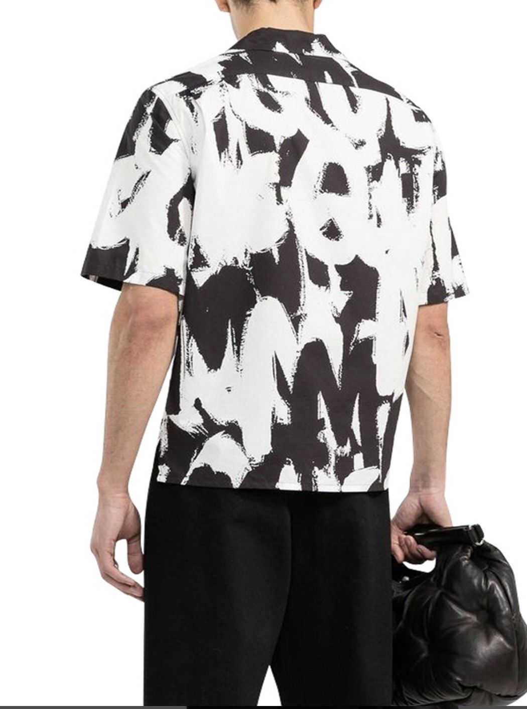 Alexander McQueen logo Graffiti print bowling shirt size 15++ Size US M / EU 48-50 / 2 - 2 Thumbnail