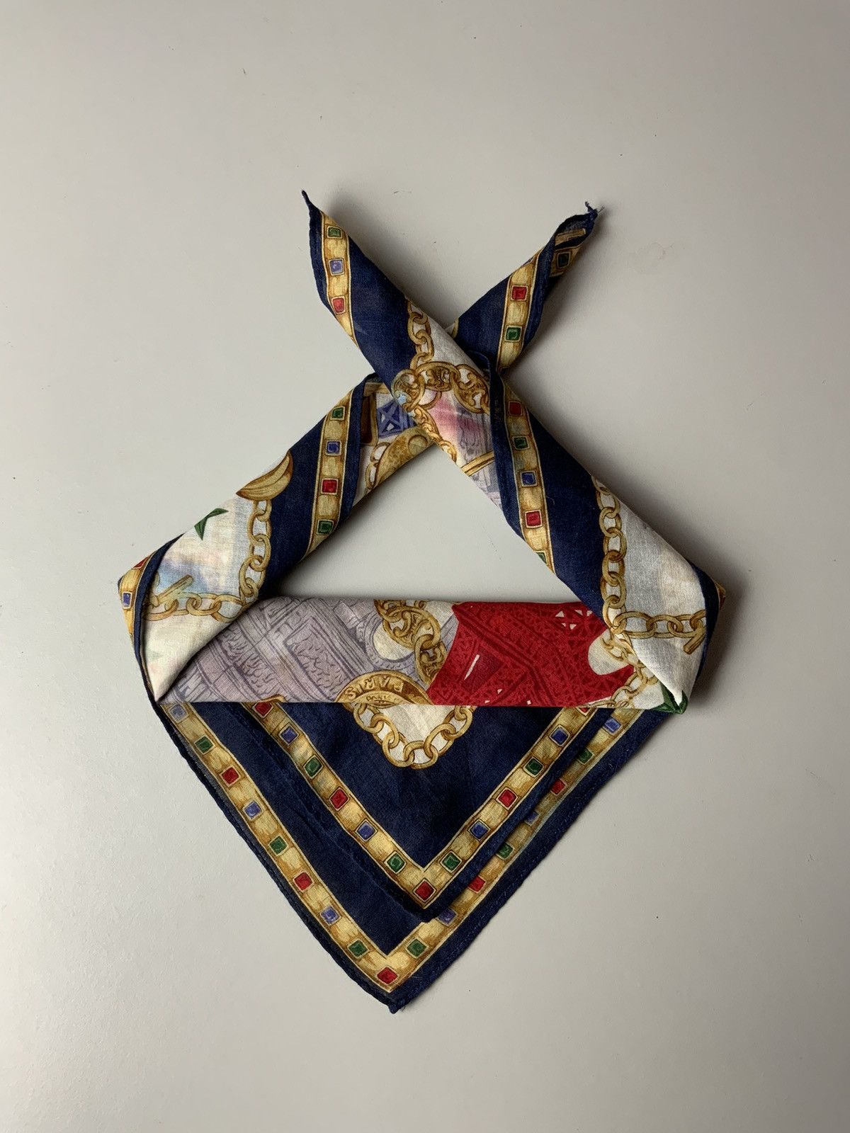 Celine Vintage Celine Paris Monogram Fade Bandana Handkercheif Size ONE SIZE - 2 Thumbnail
