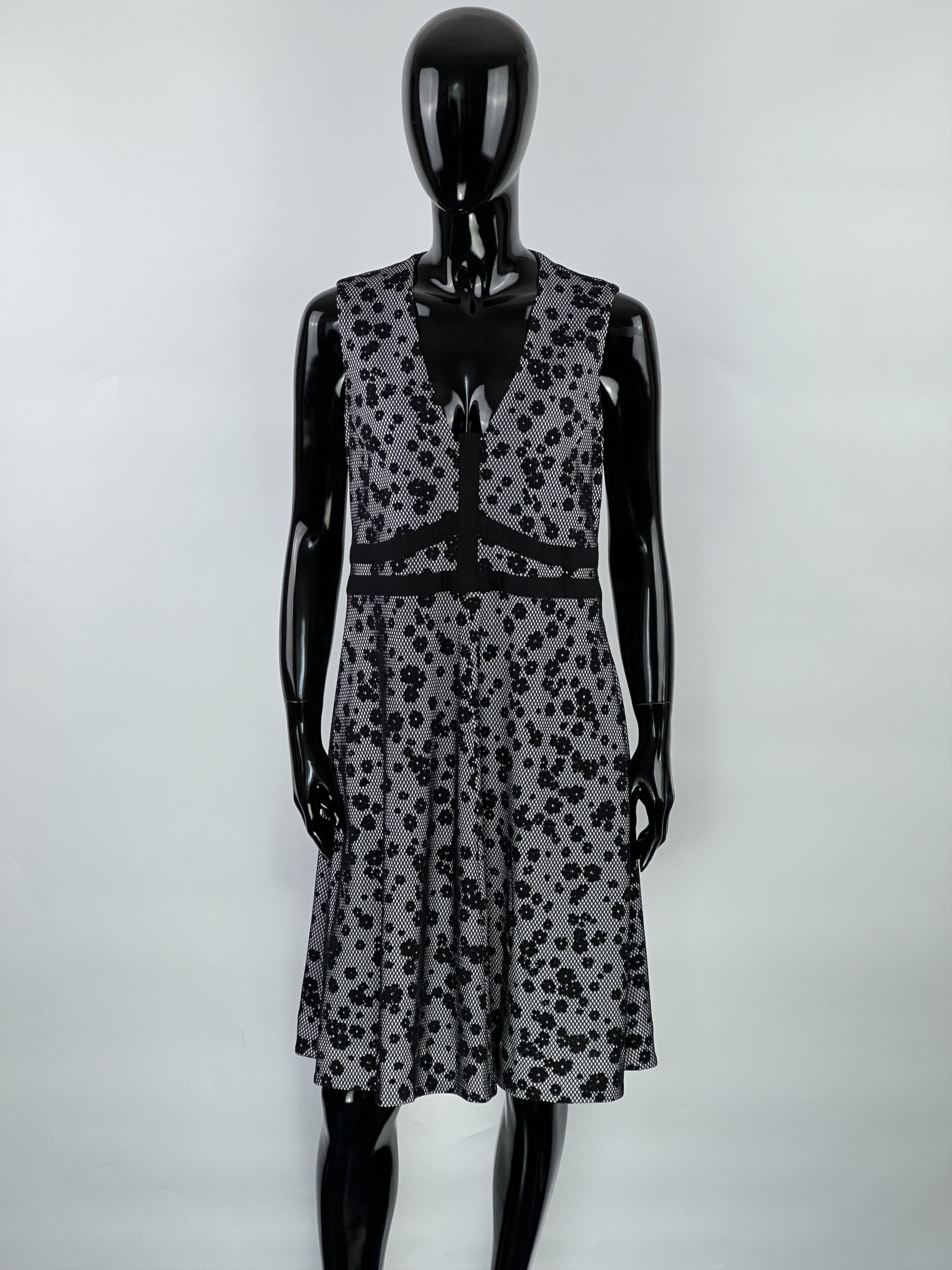 DOROTHEE SCHUMACHER Dorothee Schumacher Mesh Floral Print Sleeveless Dress M/L Size M / US 6-8 / IT 42-44 - 1 Thumbnail