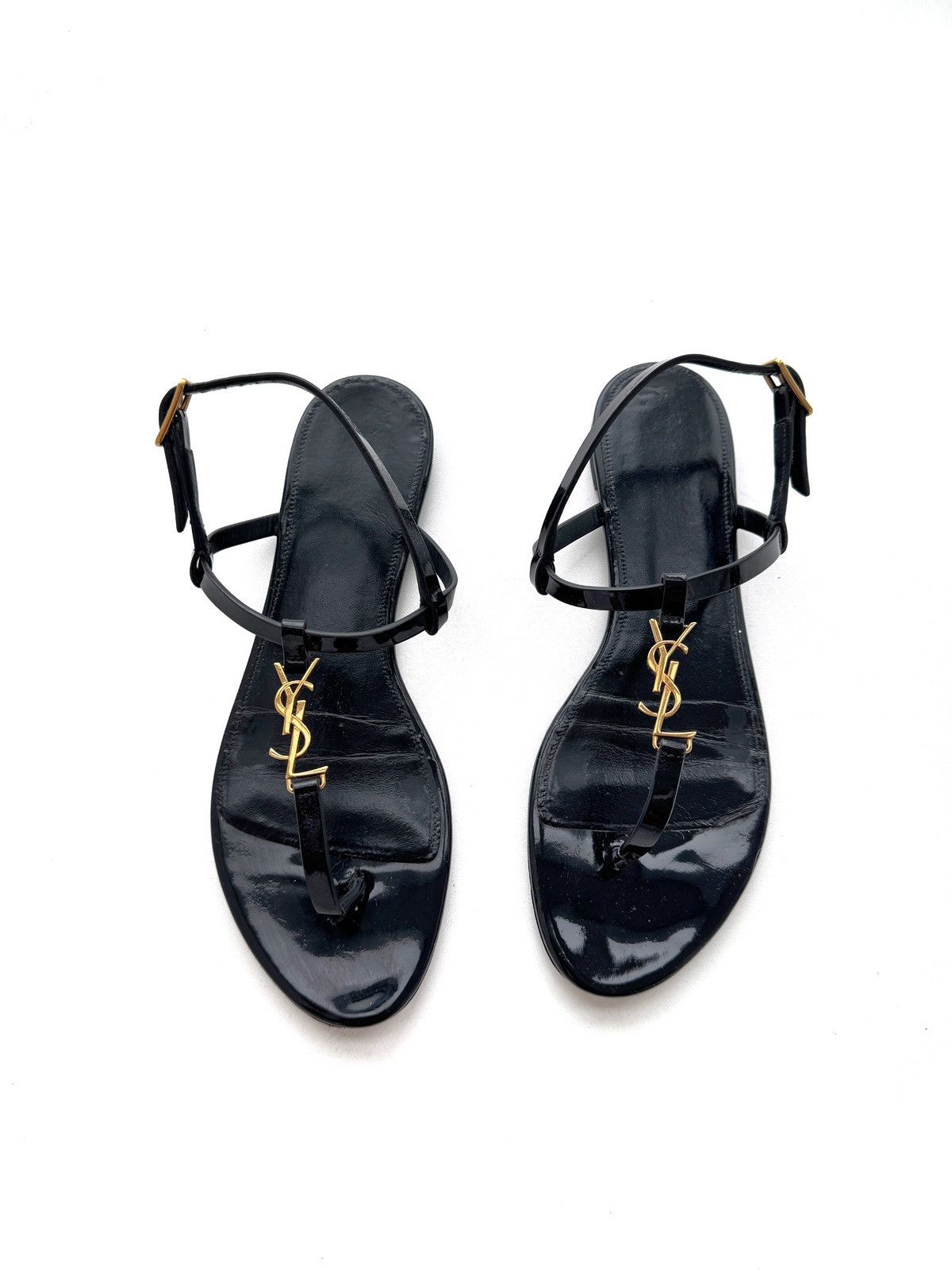 Saint Laurent Paris Saint Laurent Sandals Mini Logo Size US 7.5 / IT 37.5 - 2 Thumbnail